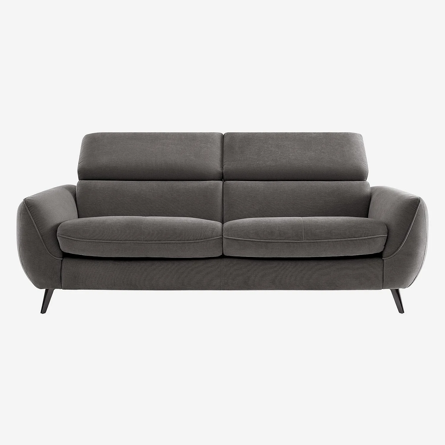 Canapé convertible 3 places en tissu - Gris anthracite - Design by Roberto Bendini - 1