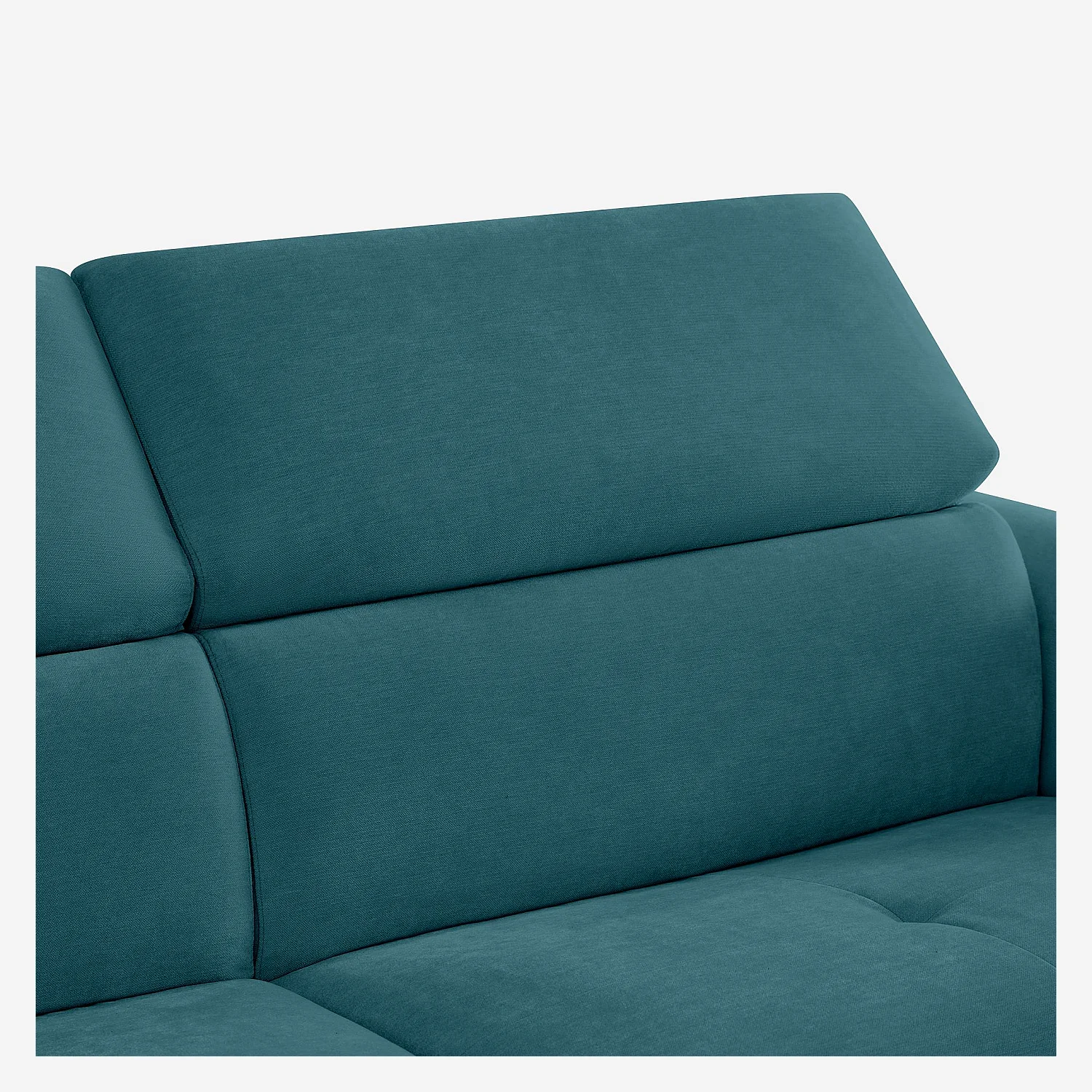 Canapé convertible 3 places en tissu - Bleu canard - Design by Roberto Bendini - 2