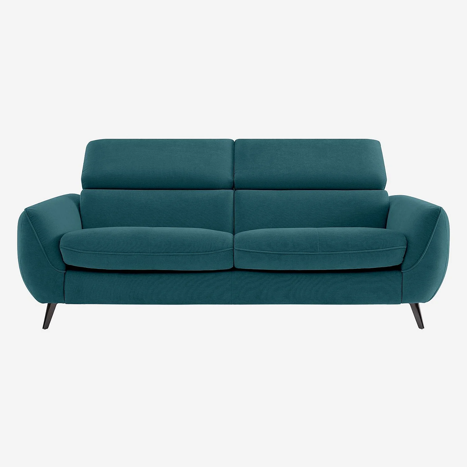 Canapé convertible 3 places en tissu - Bleu canard - Design by Roberto Bendini - 1