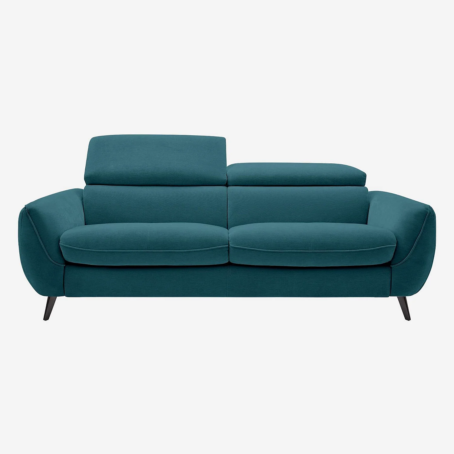 Canapé convertible 3 places en tissu - Bleu canard - Design by Roberto Bendini - 9