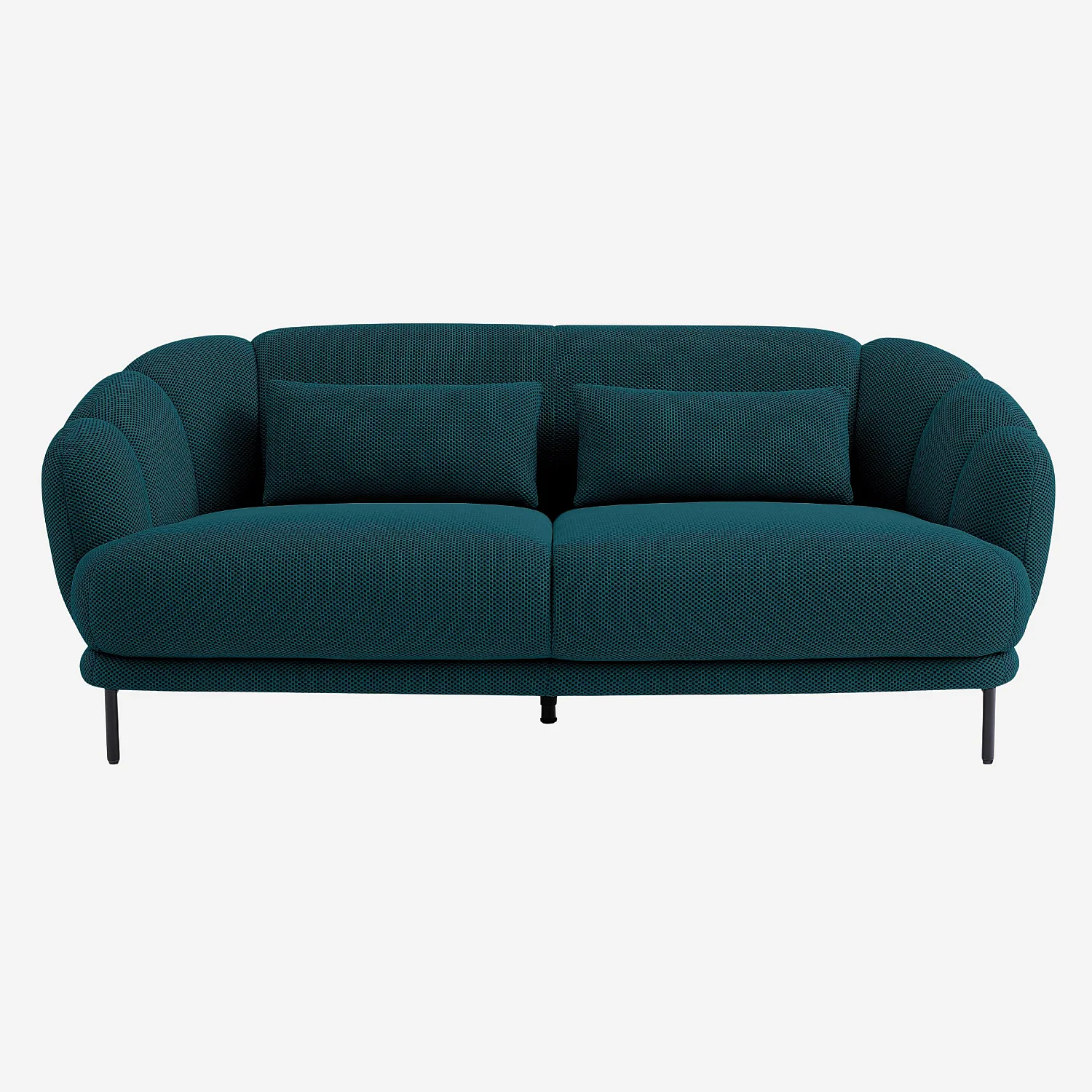 3-zitsbank van 3D-stof - Eendenblauw - Ontworpen door Federica Francini - 2