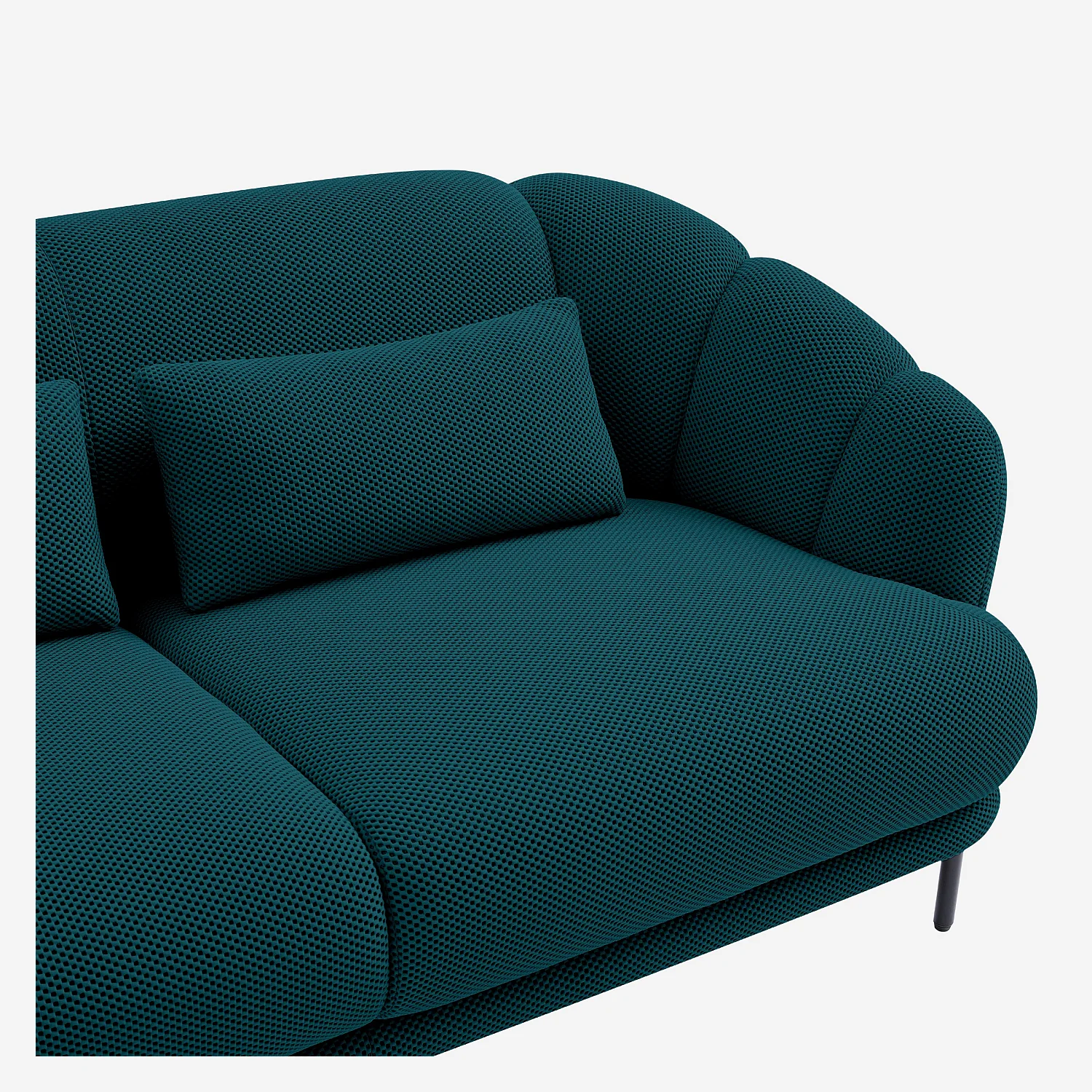 3-zitsbank van 3D-stof - Eendenblauw - Ontworpen door Federica Francini - 3