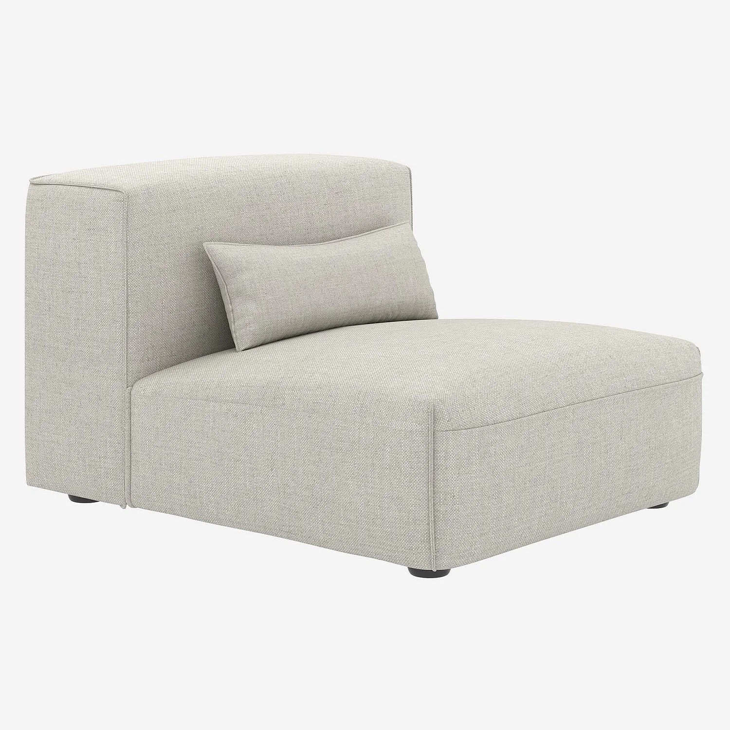 Chauffeuse en tissu - Beige mélangé - 4