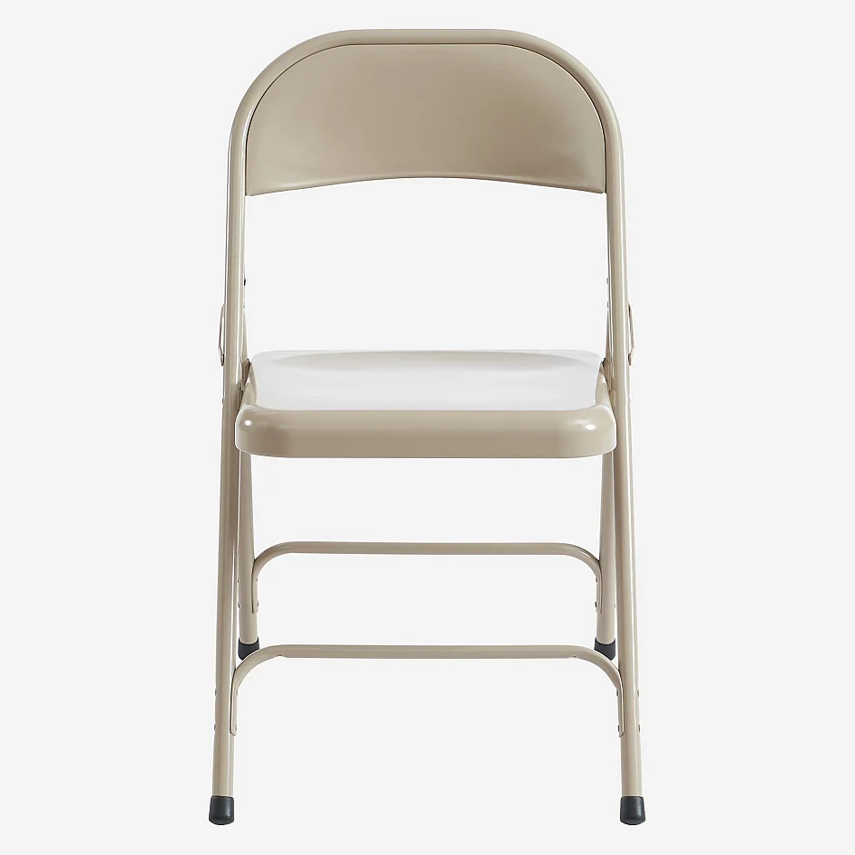Set di 4 sedie pieghevoli in acciaio laccato - Sabbia - 3