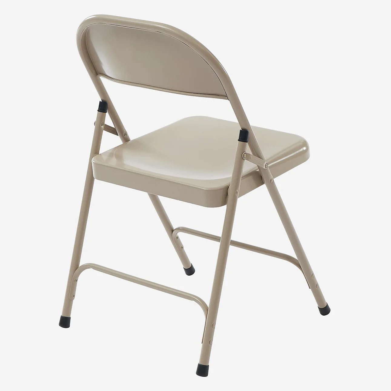 Set di 4 sedie pieghevoli in acciaio laccato - Sabbia - 6