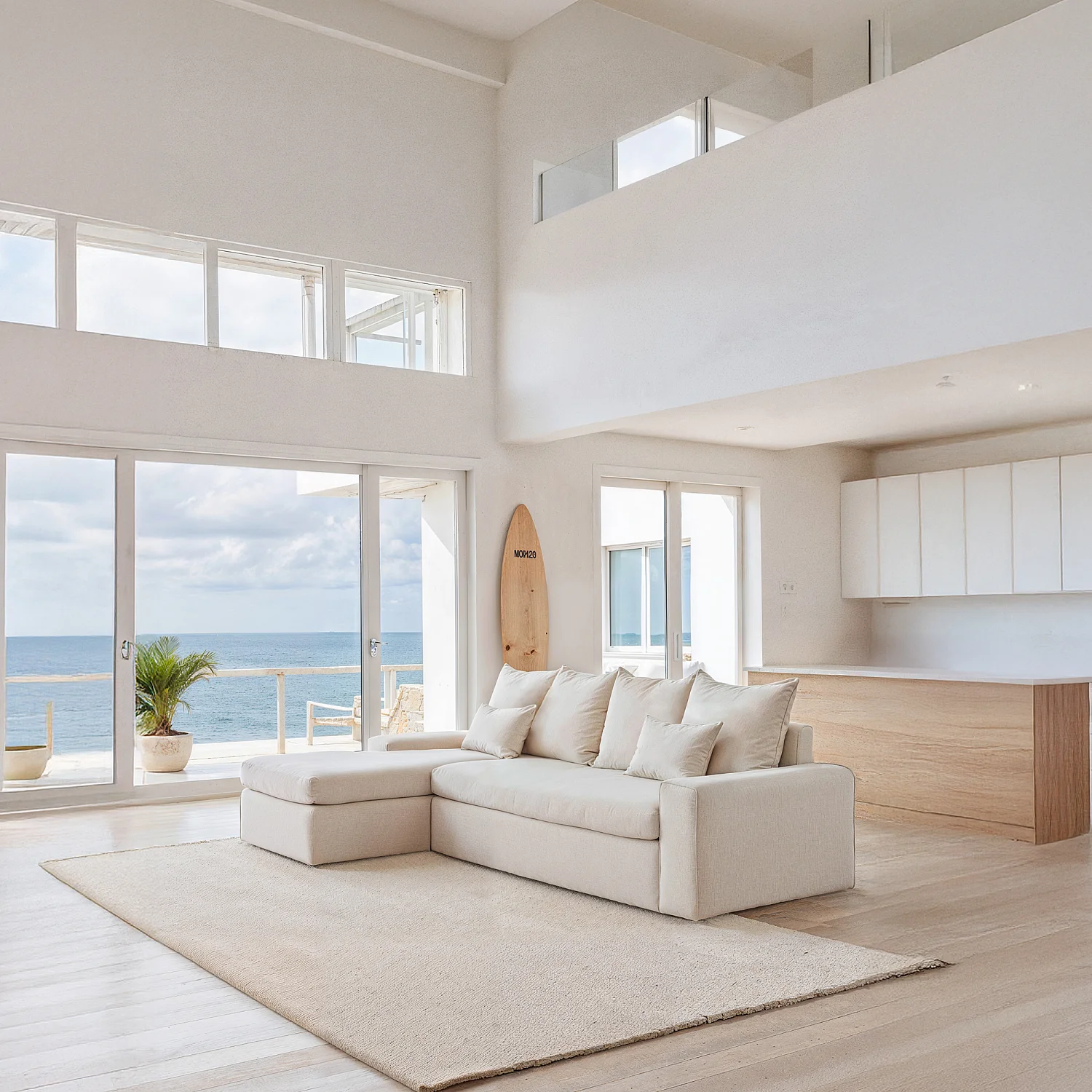 Ecksofa - Ecke links - mit abnehmbarem Bezug aus Baumwolle und Leinen - mit Federfüllung - Schiefergrau - 7