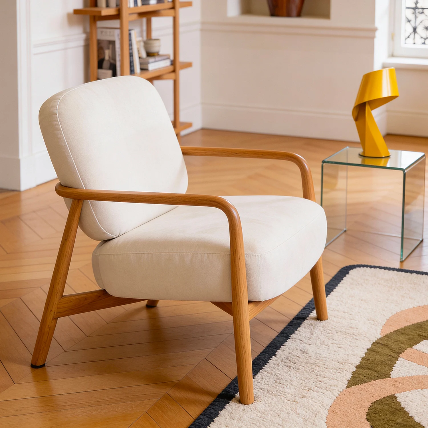 Édition limitée - Lampe de table en métal - 35 cm - Jaune Soleil - Design by Claire Norcross - 13