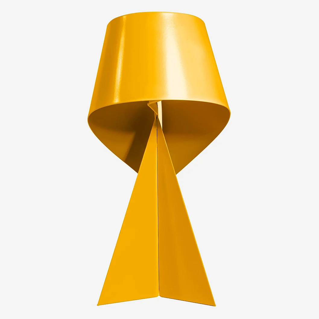 Limited Edition - Tafellamp van metaal - Zonnegeel - 35 cm - Design by Claire Norcross - 2
