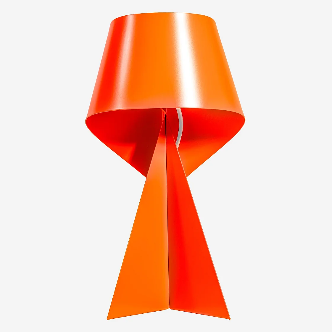 Limited Edition - Tafellamp van metaal - Oranje Tangerine - 35 cm - Design by Claire Norcross - 2