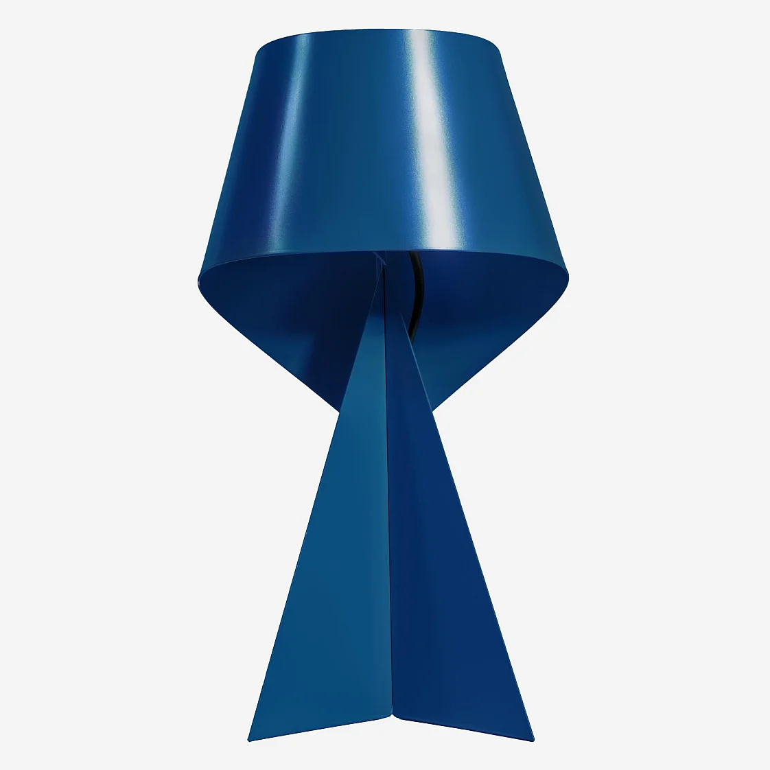 Édition limitée - Lampe de table en métal - 35 cm - Bleu Pacifique - Design by Claire Norcross - 2