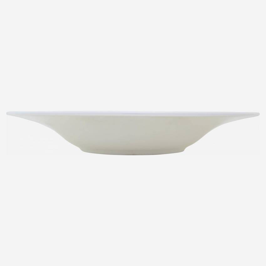 Assiette creuse en porcelaine - 27 cm – Blanc