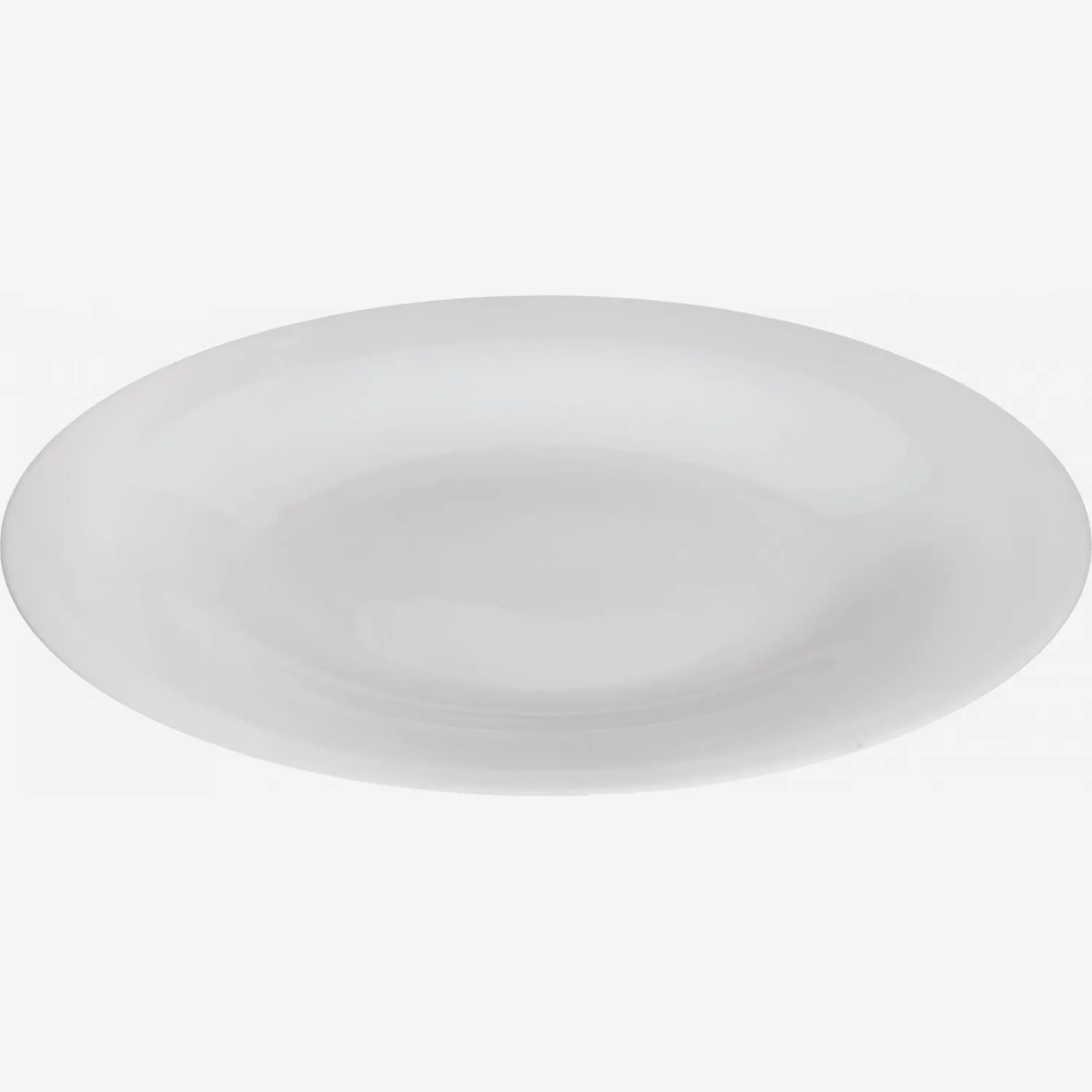Assiette à dessert en porcelaine - 24 cm - Blanc (Lot de 6)