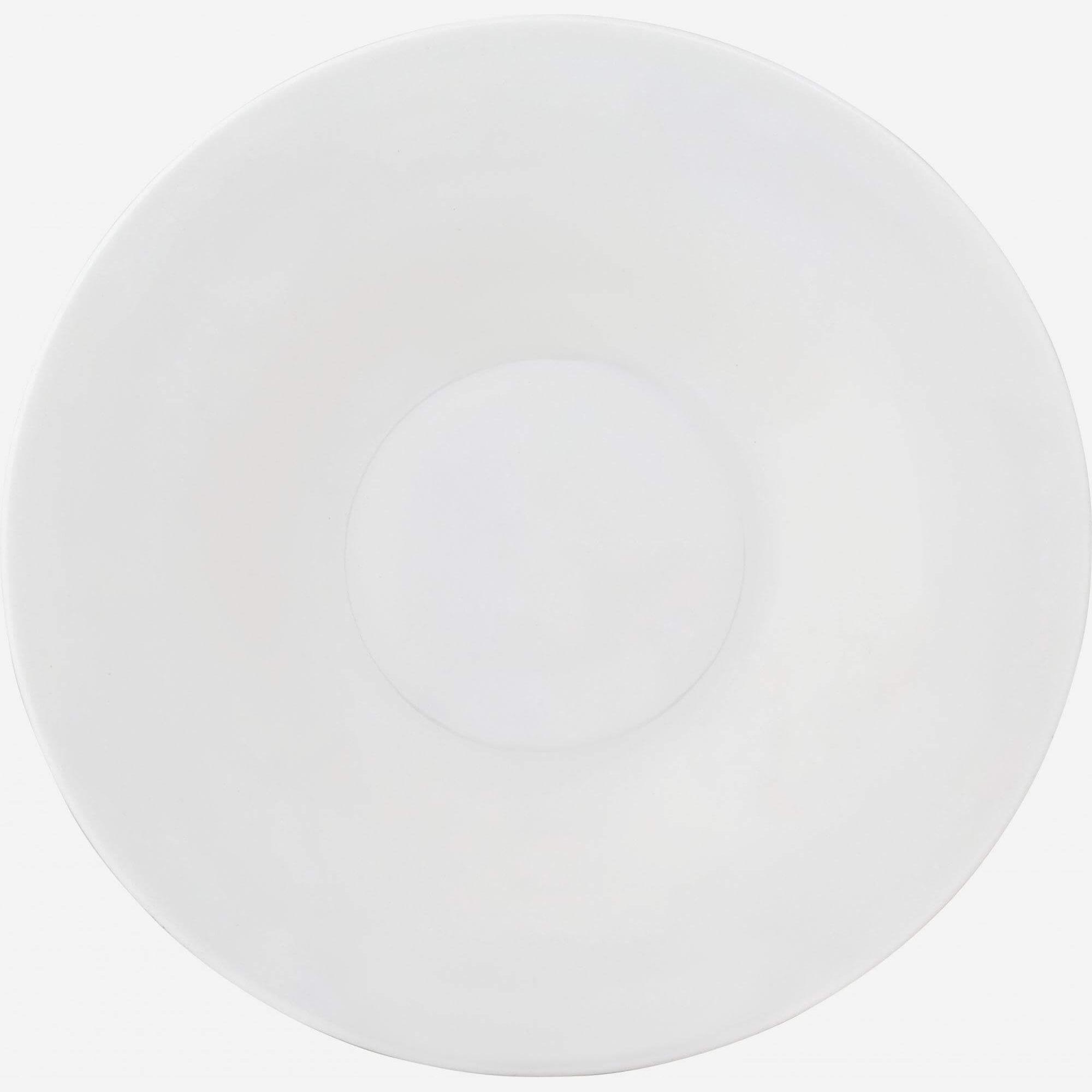 Plato hondo de Porcelana - 27 cm – Blanco (Lote de 4)