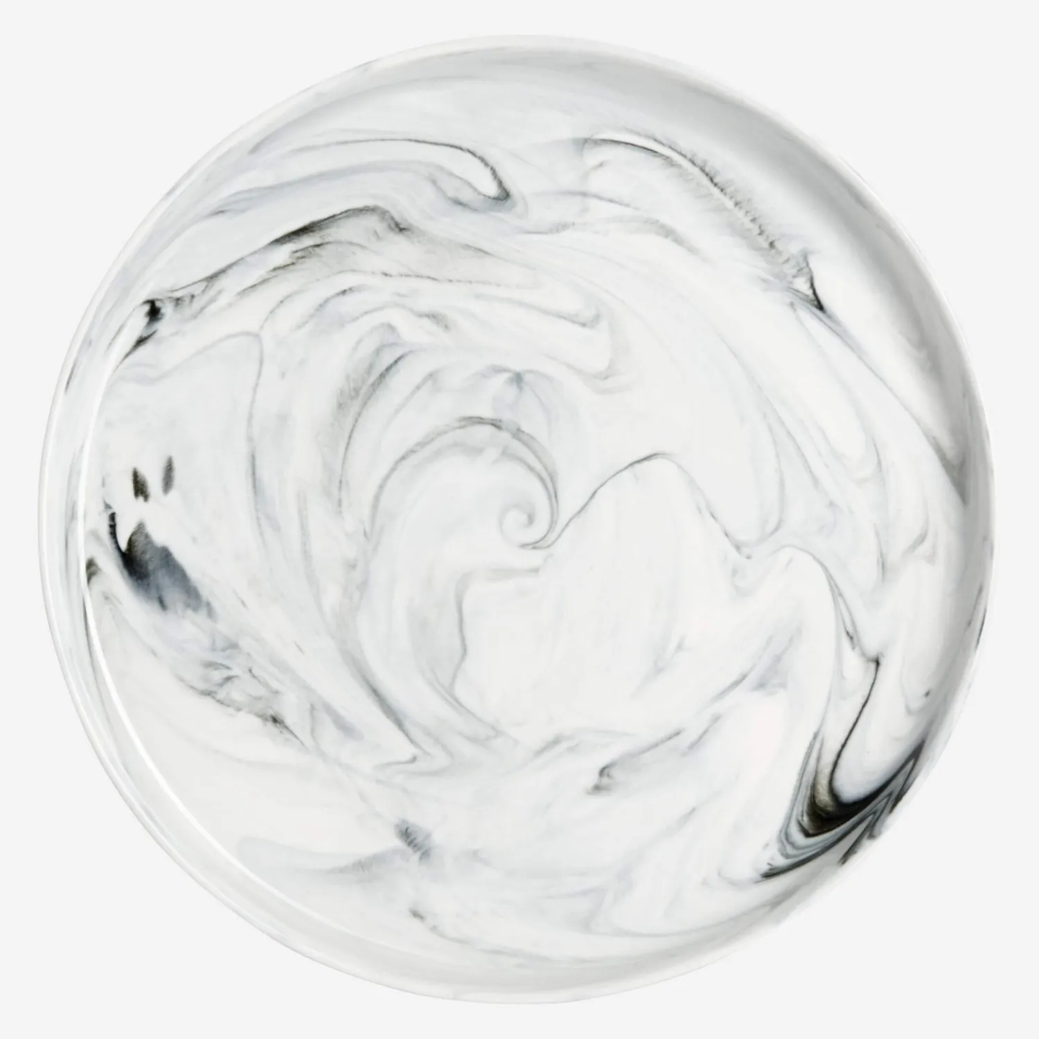 Assiette à dessert 19cm en porcelaine grise (Lot de 6) - 1