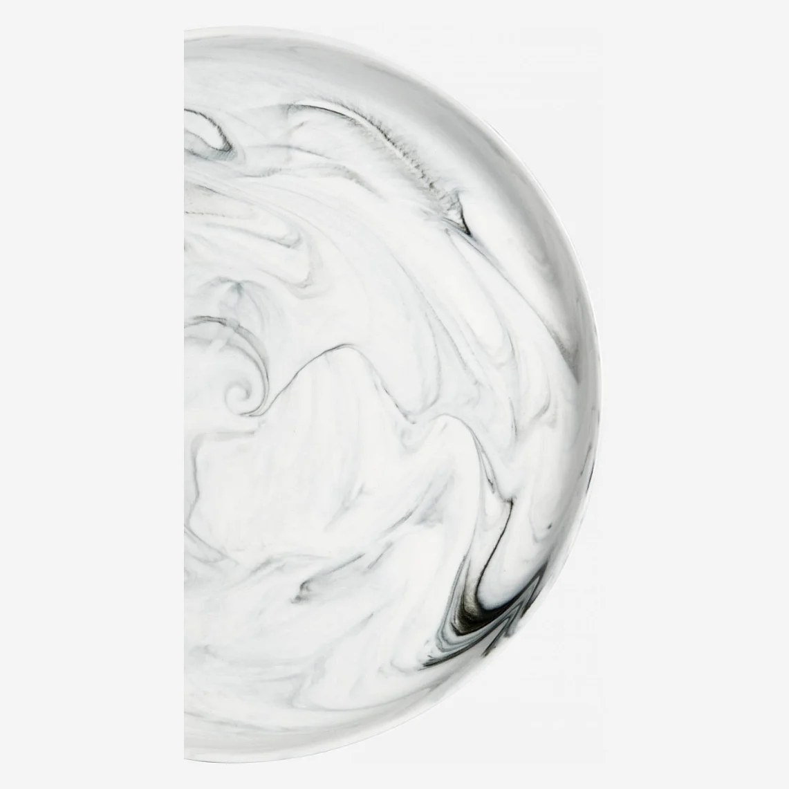 Assiette à dessert 19cm en porcelaine grise (Lot de 6) - 2