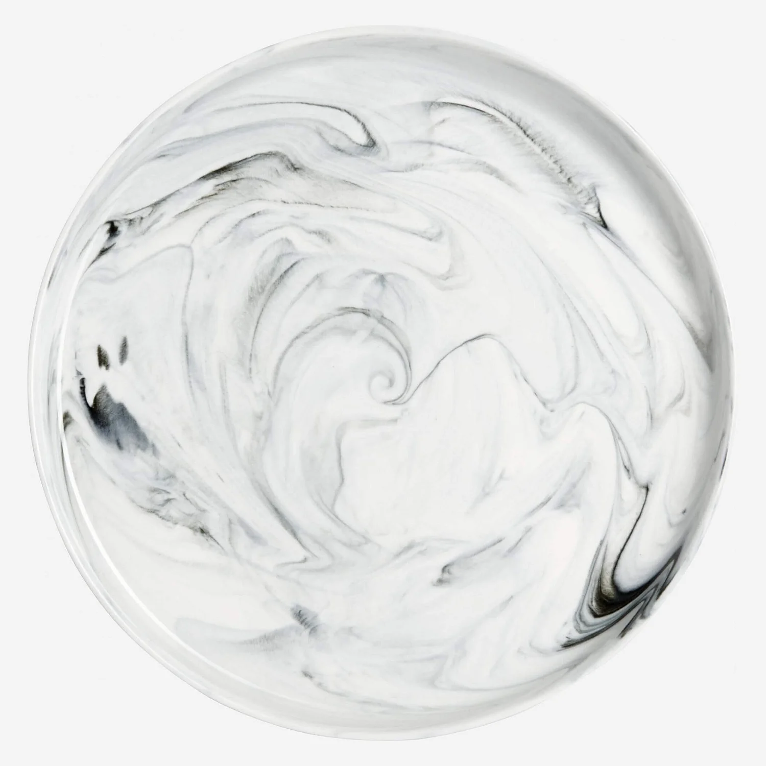 Assiette à dessert 19cm en porcelaine grise (Lot de 6) - 1