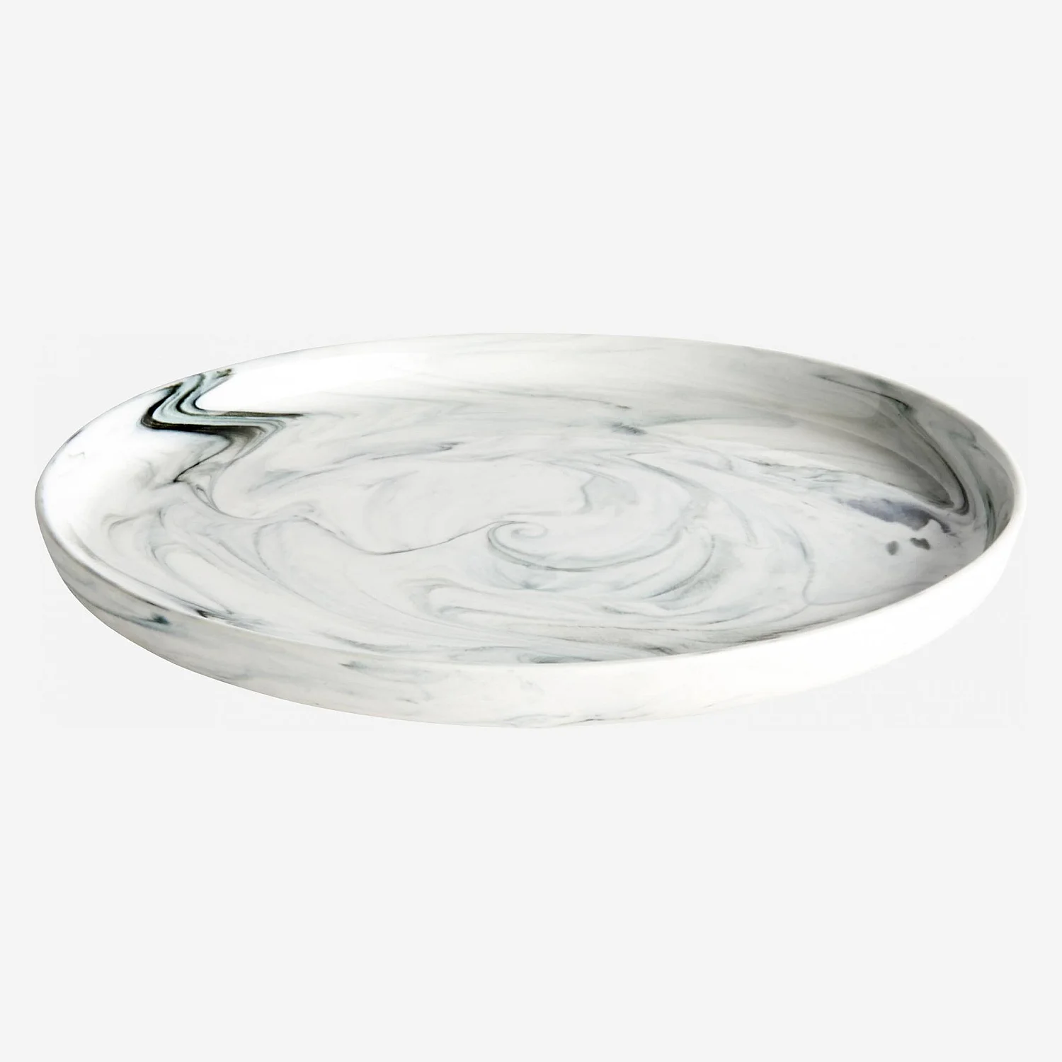 Assiette à dessert 19cm en porcelaine grise (Lot de 6) - 3