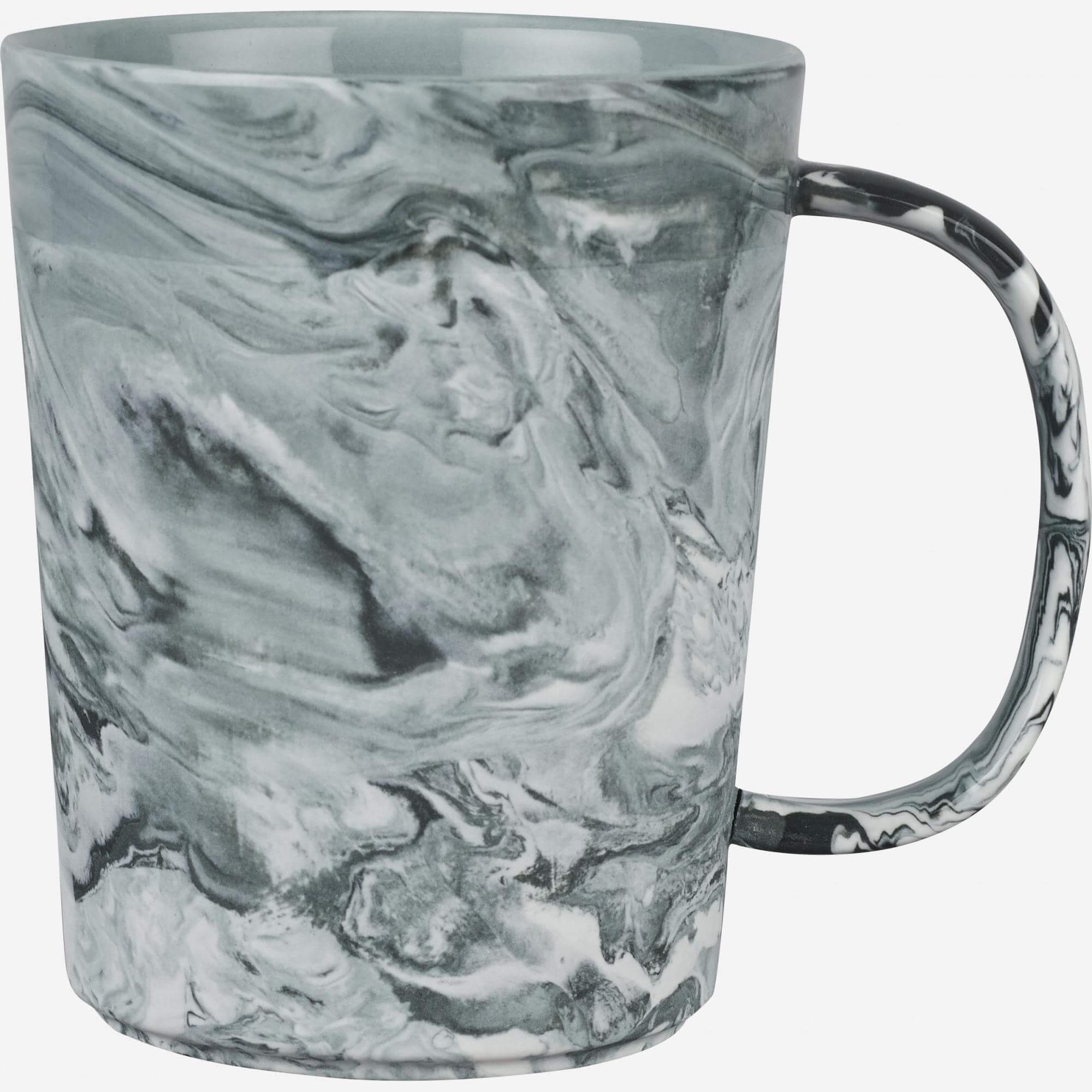 Taza 9cm de porcelana gris (Lote de 4)