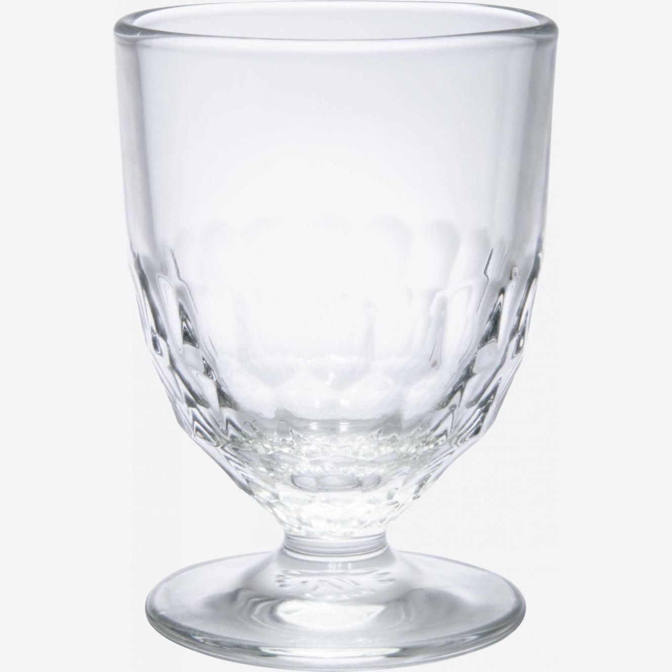 Voetglas van mechanisch glas - 11 cm (Set van 6)