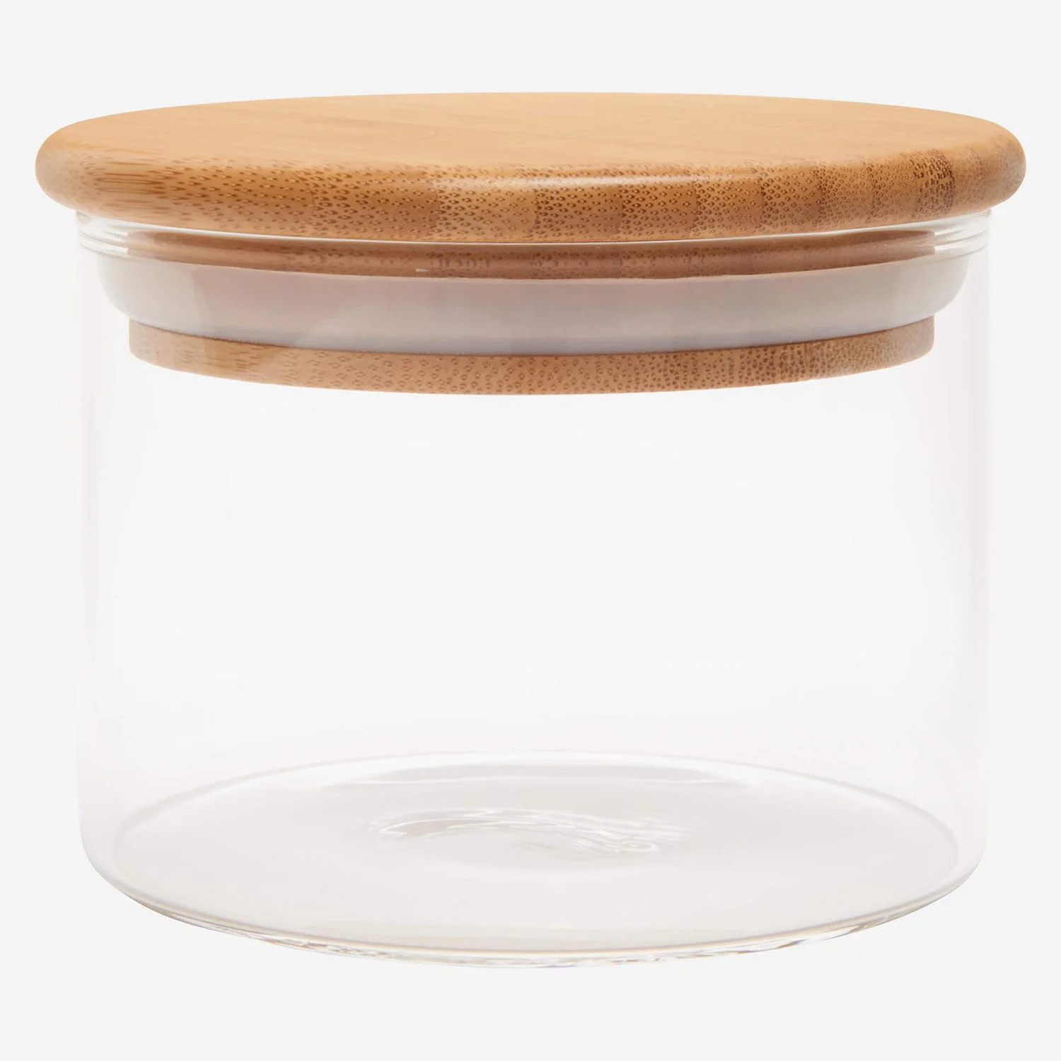 Bokaal van glas en bamboe - 10 x 8 cm (Set van 12) - 2