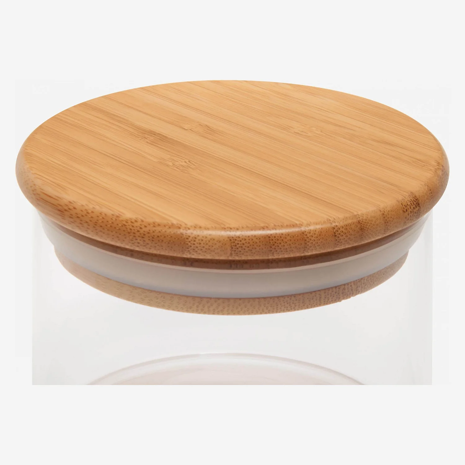 Bokaal van glas en bamboe - 10 x 8 cm (Set van 12) - 3