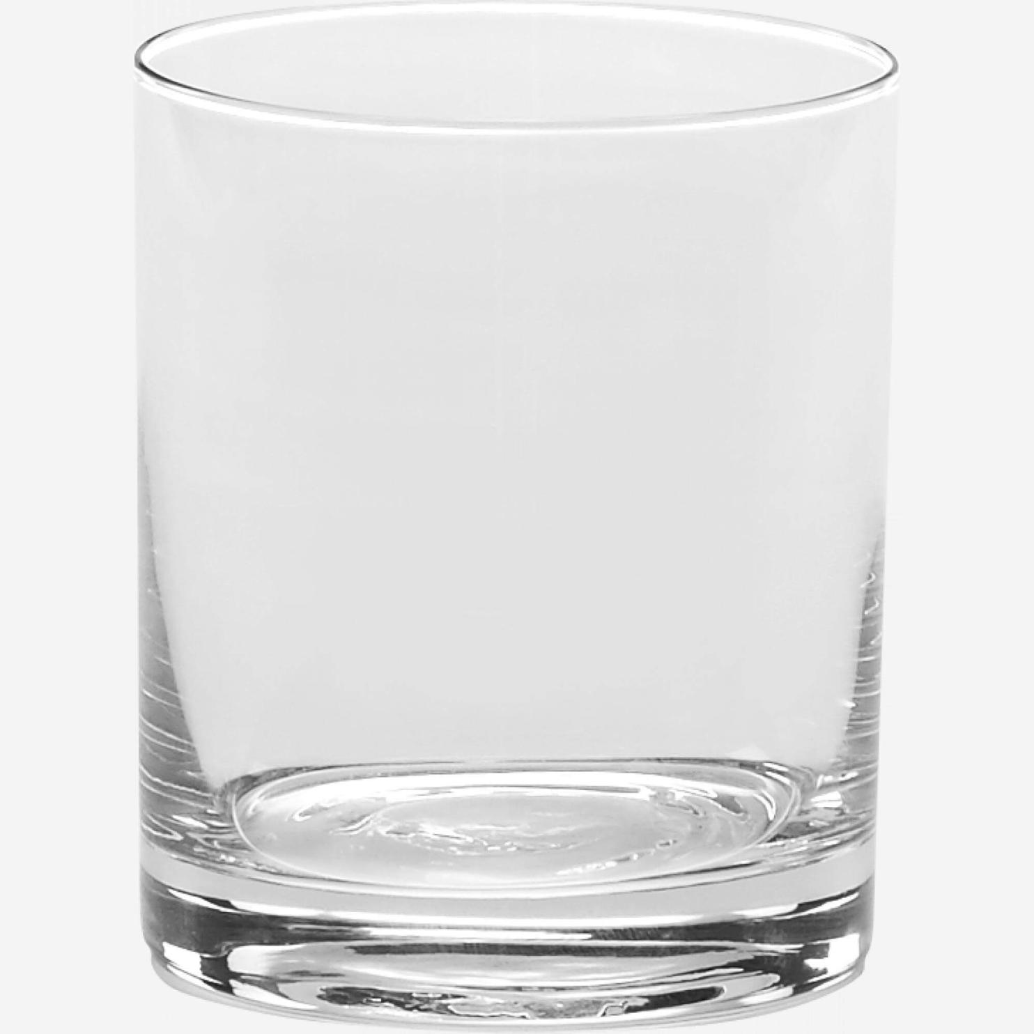 Vaso 9,5cm de vidrio (Lote de 6)