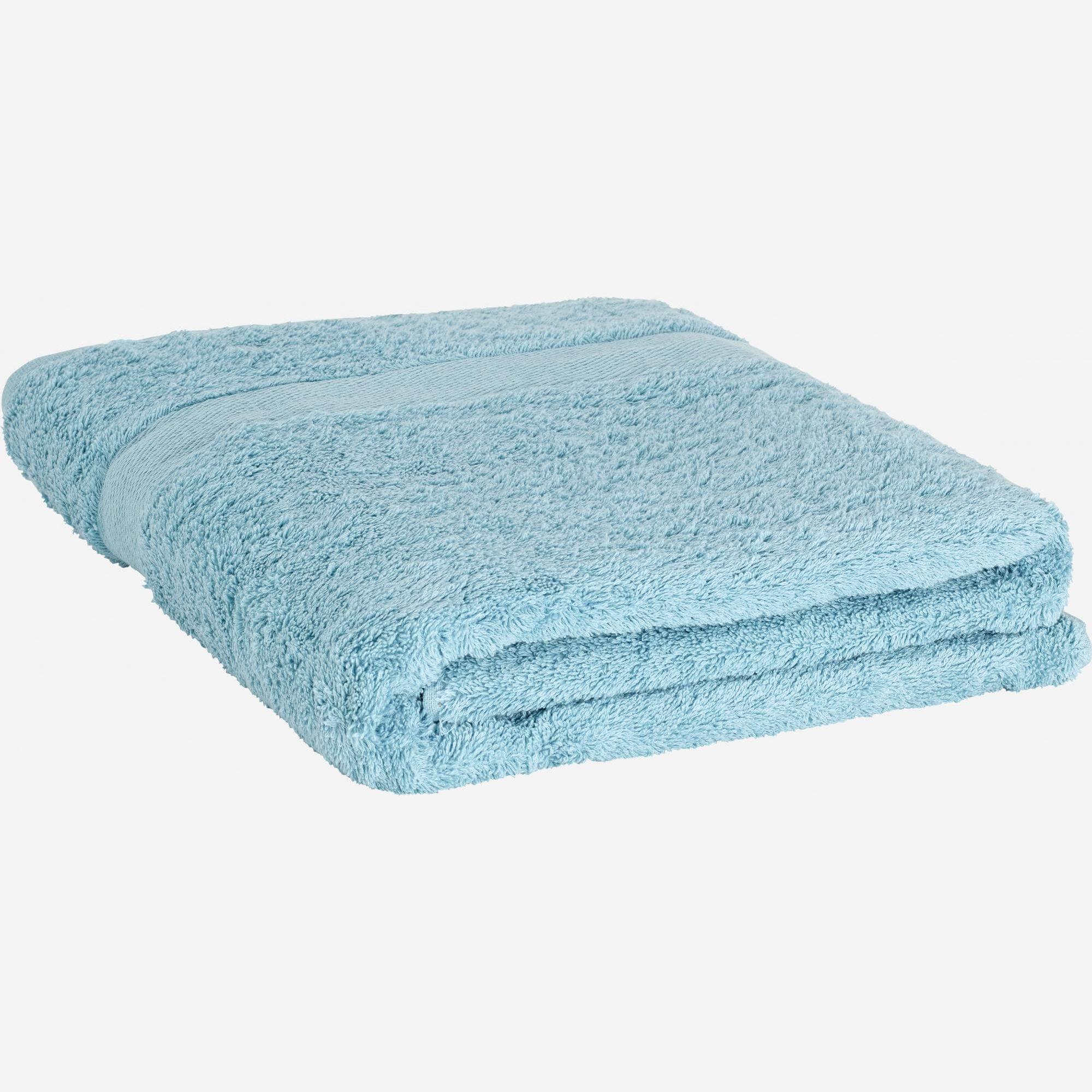 Asciugamano da bagno in cotone - 100 x 150 cm - Blu (Lote de 2)