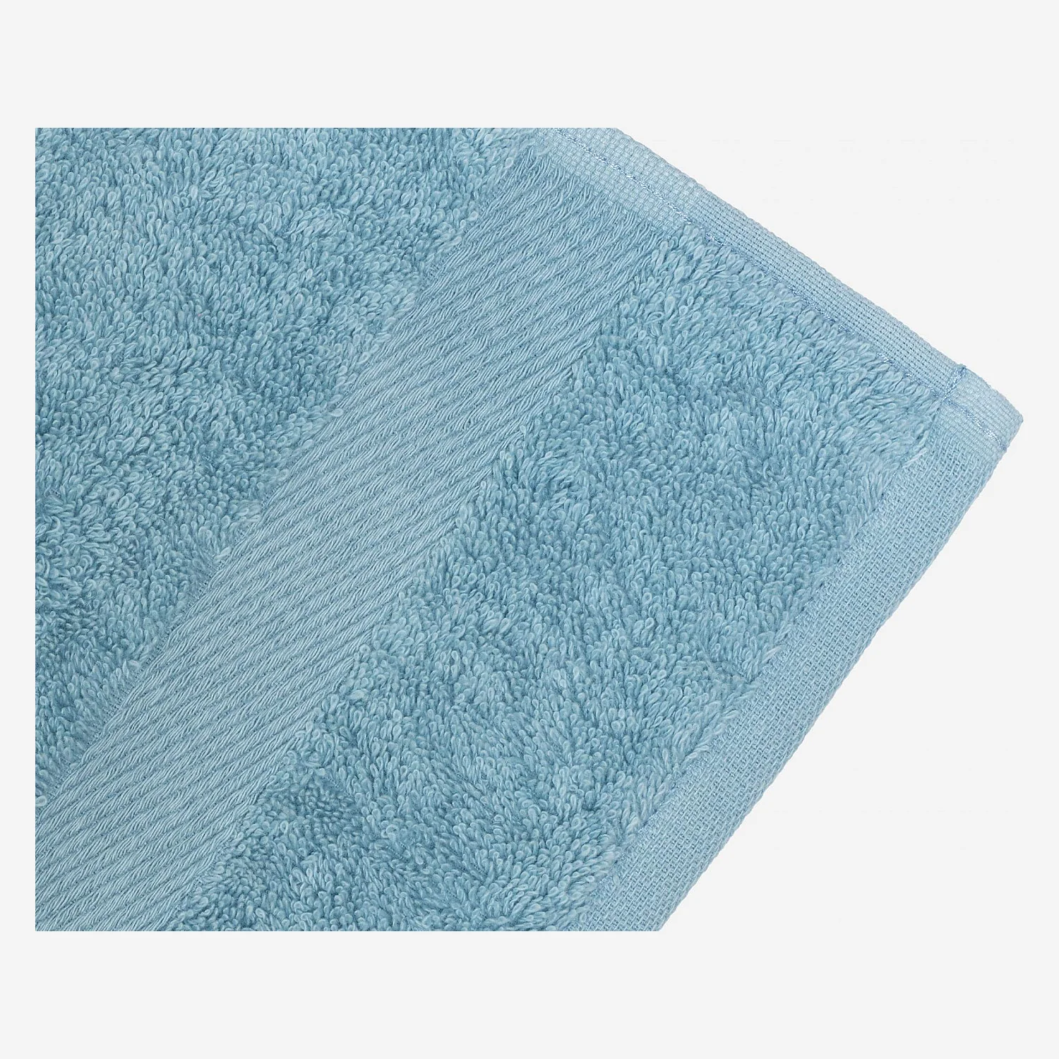 Toalla de baño de algodón - 30 x 50 cm - Azul (Lote de 6) - 3
