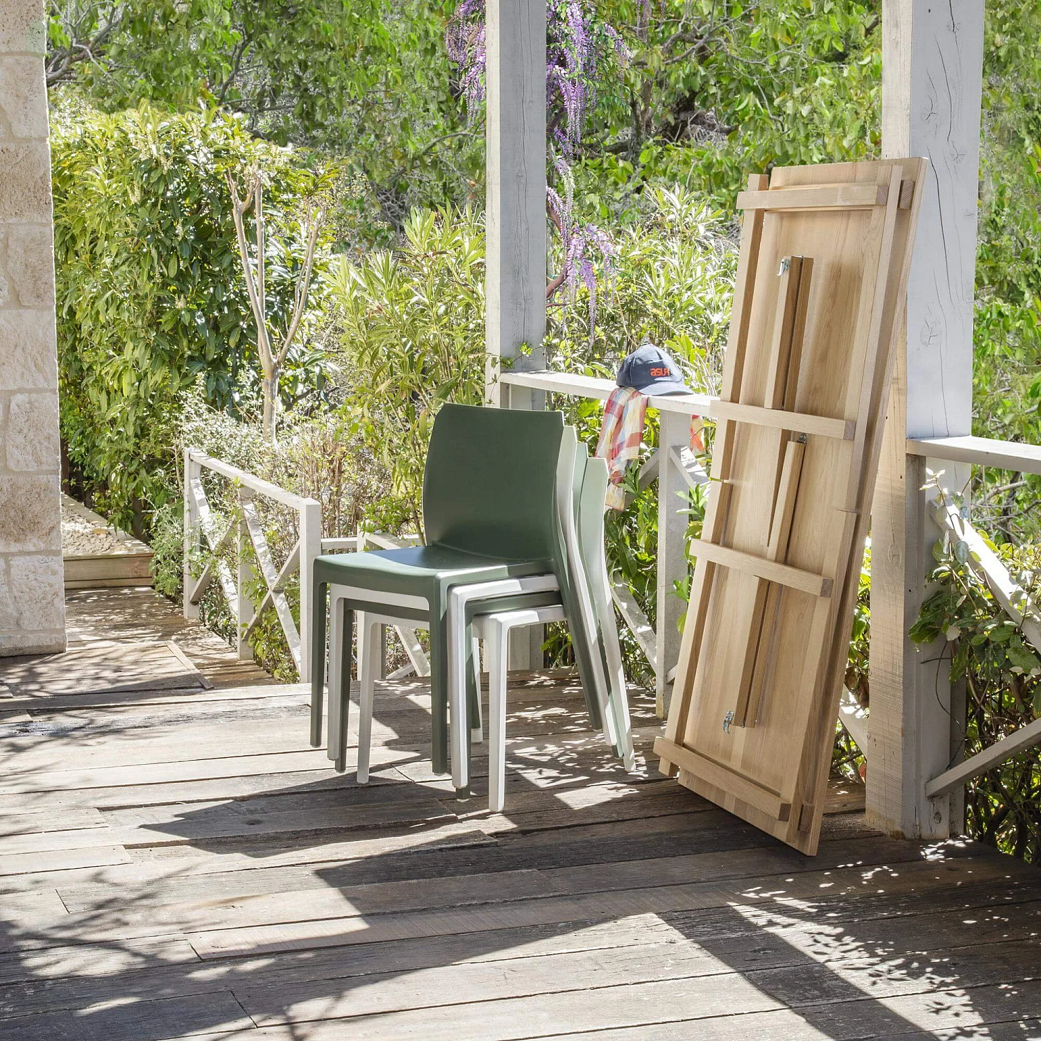 Chaise  en polypropylène et  fibre de verre - Blanc (Lot de 4) - 5
