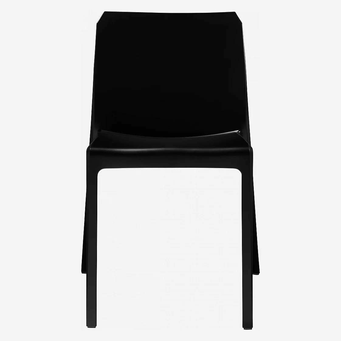 Chaise en polypropylène et fibre de verre - Noir (Lot de 4) - 4