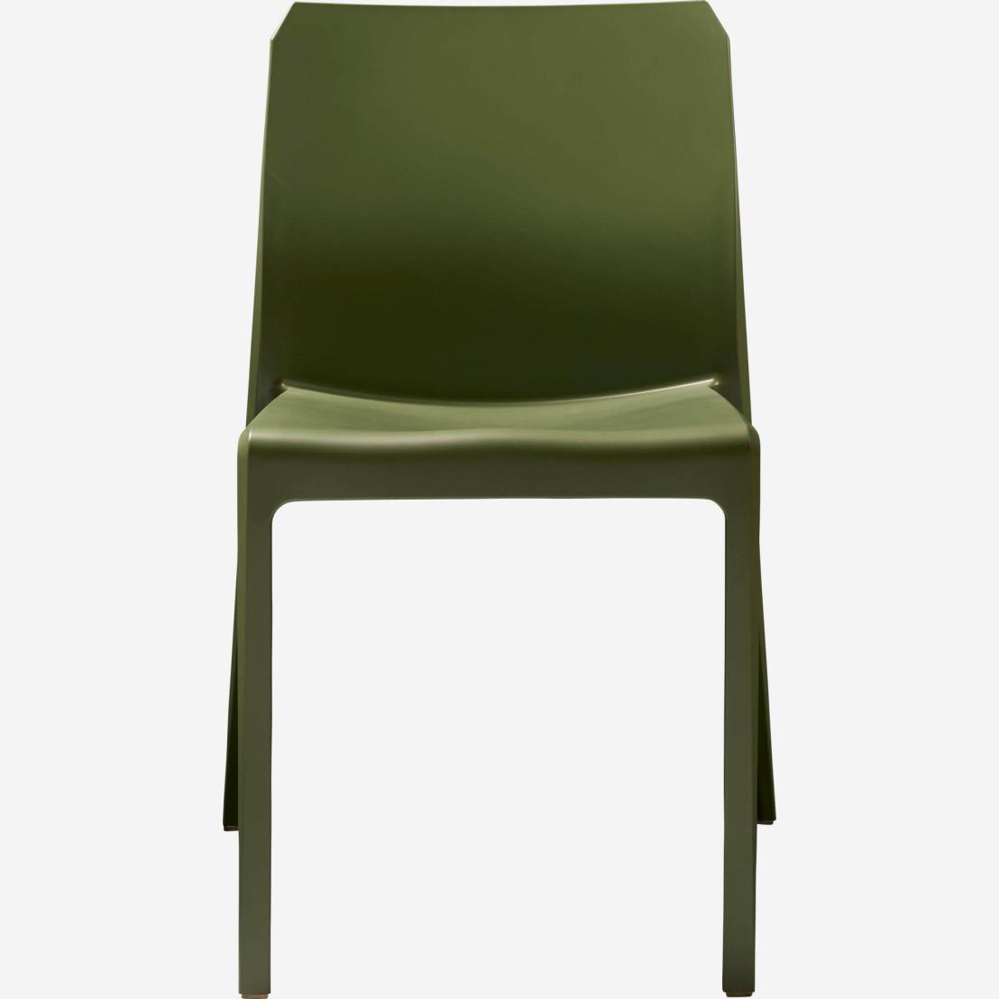 Polypropylene and fibreglass chair - Green (Set of 4)