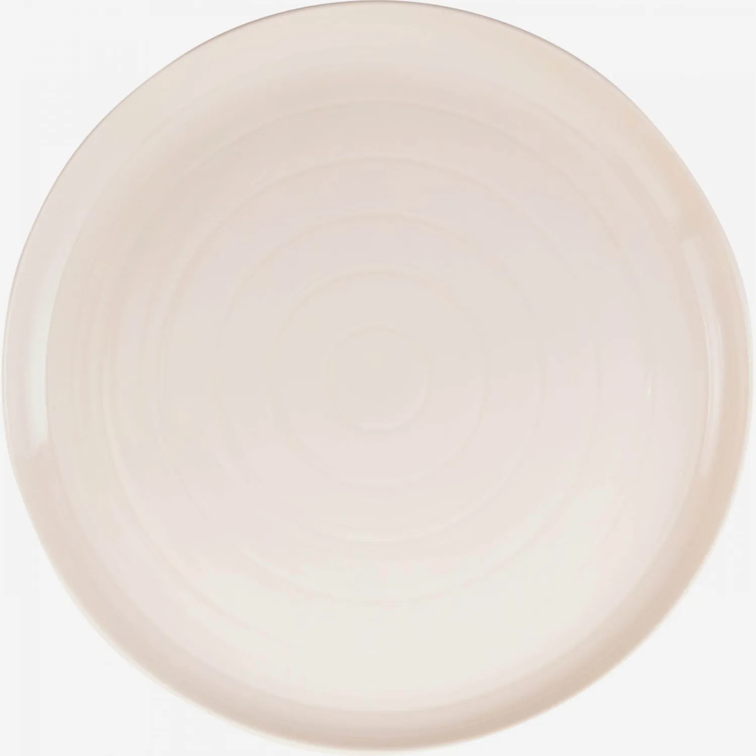 Assiette plate en porcelaine - 27cm - Crème (Lot de 6)