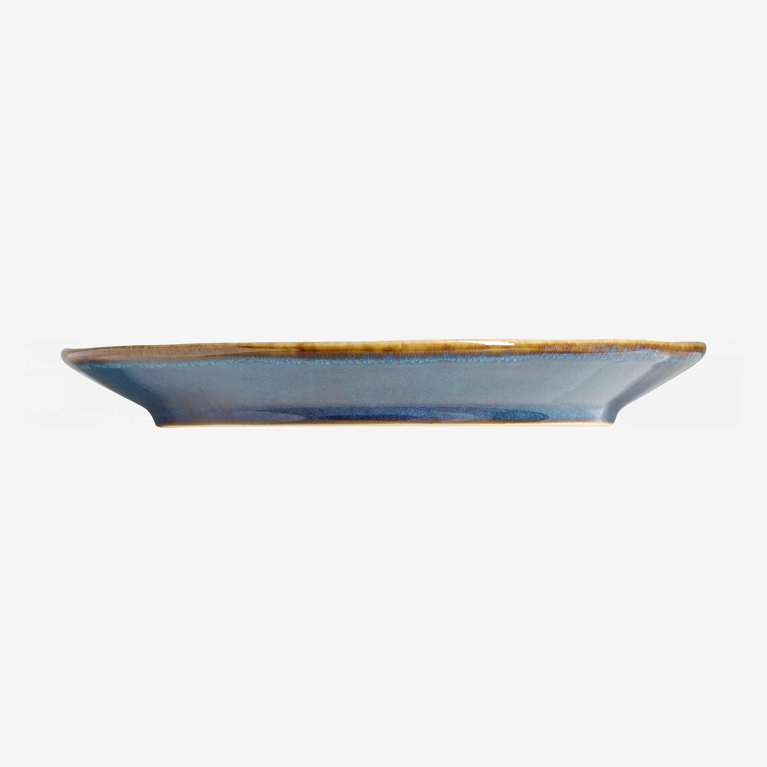 Assiette à dessert en grès - 22 cm - Bleu (Lot de 6) - 4