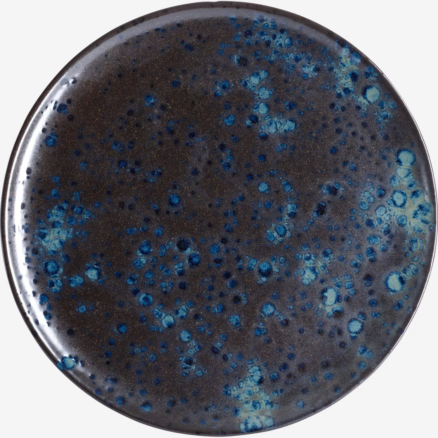Assiette plate en grès - 28,5 cm - Noir (Lot de 6)