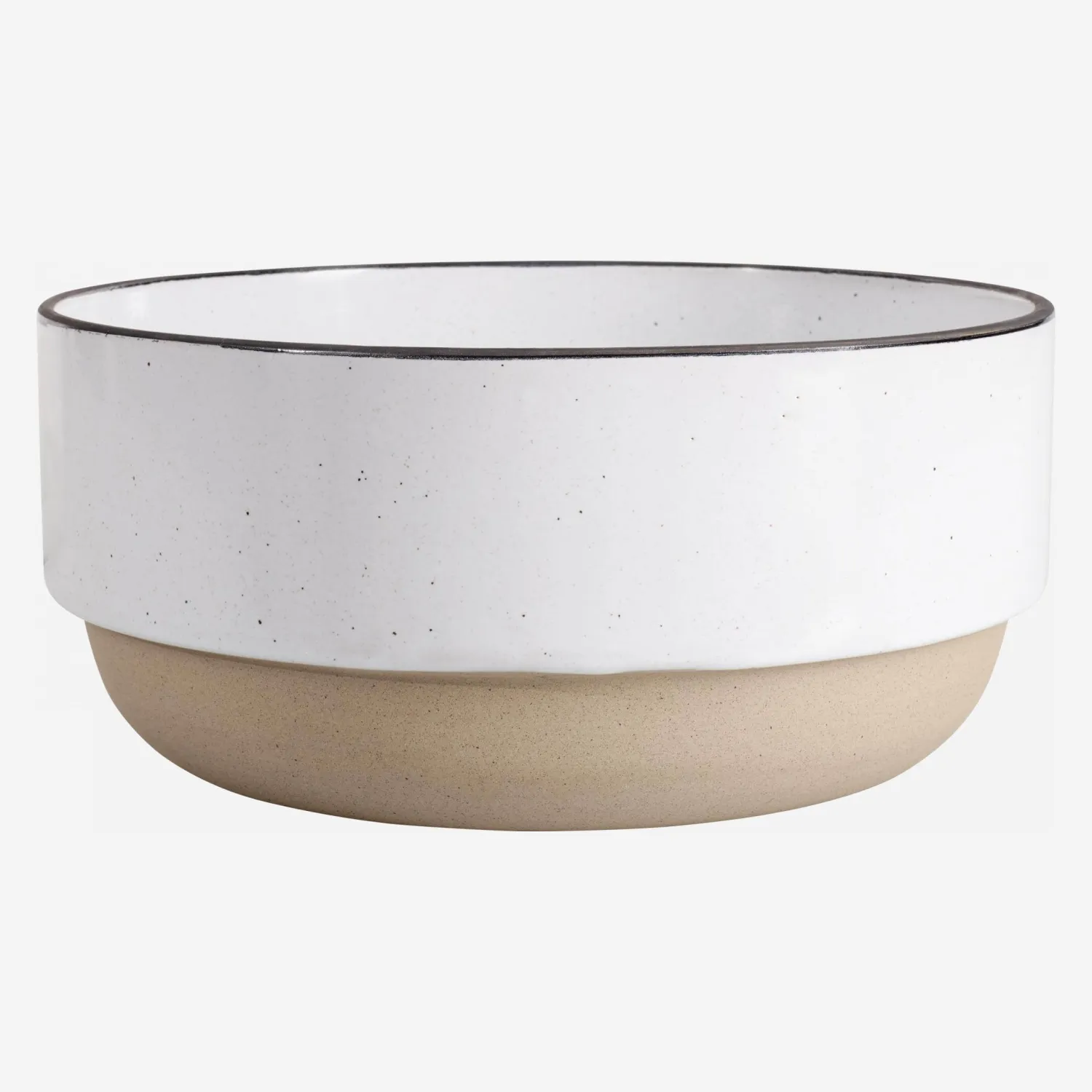 Saladier en grès - 23 cm - Blanc (Lot de 4) - 1