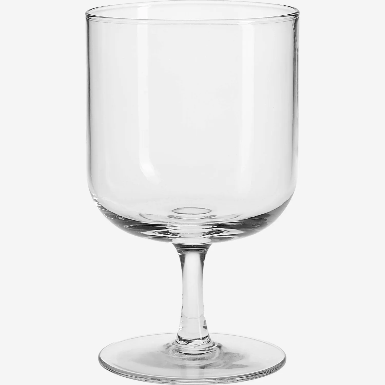 Verre à pied en verre fumé - 385 ml - Transparent (Lot de 6)