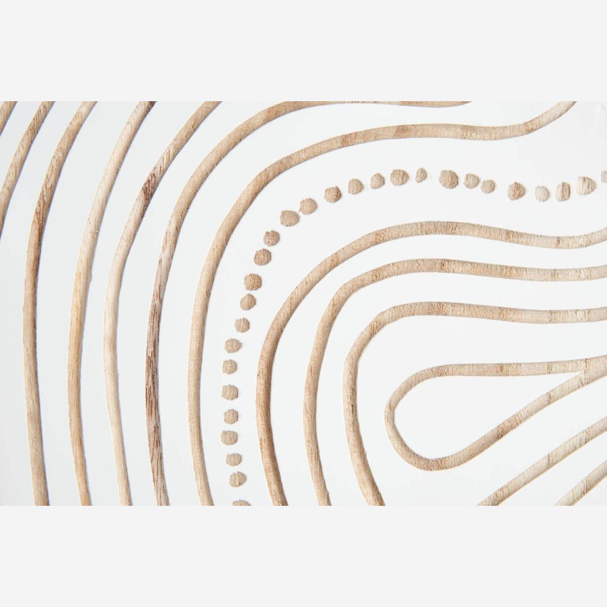 Imura - Wanddekoration aus Holz, weiß - Habitat