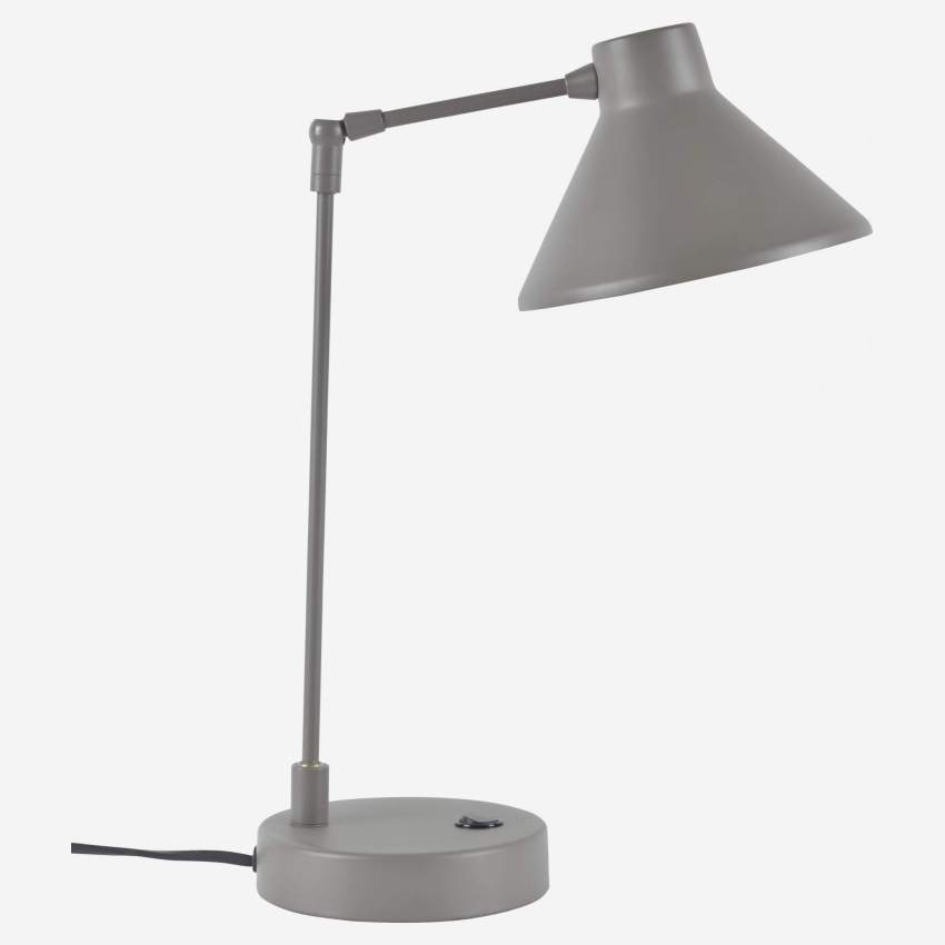 Steel desk lamp, brown