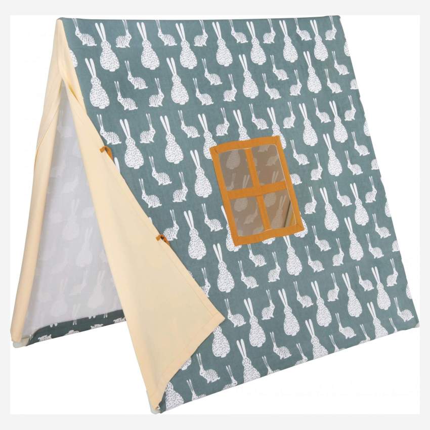 Tent made of cotton, bunny pattern