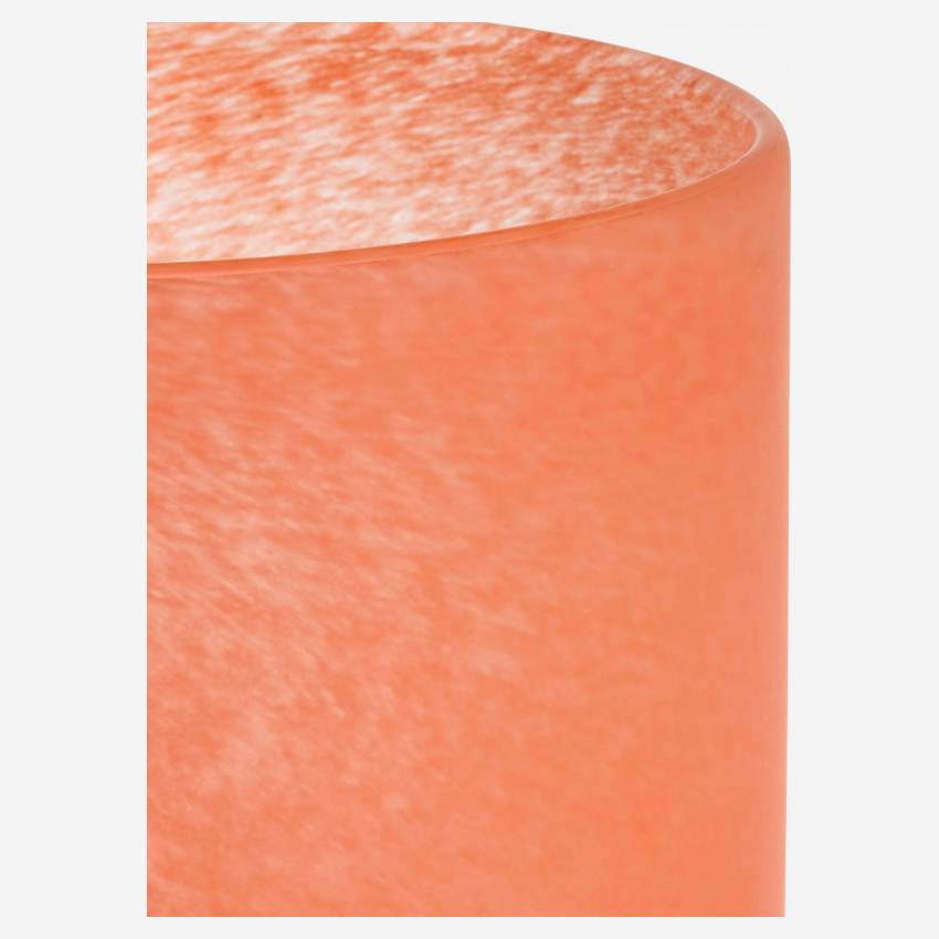 Vase en verre soufflé bouche - H25 cm - Orange