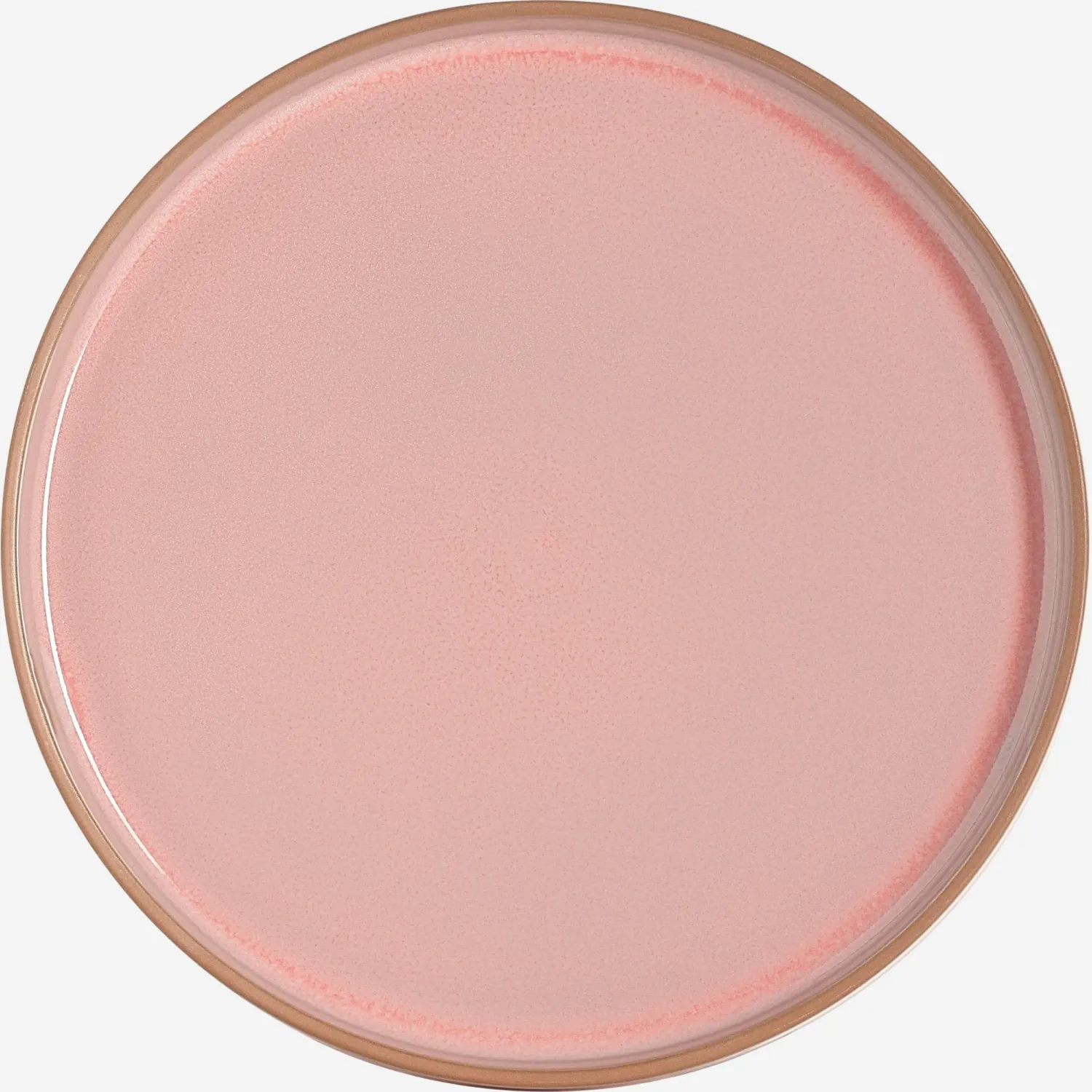 Assiette à dessert en porcelaine - 22,5 cm - Rose (Lot de 4)