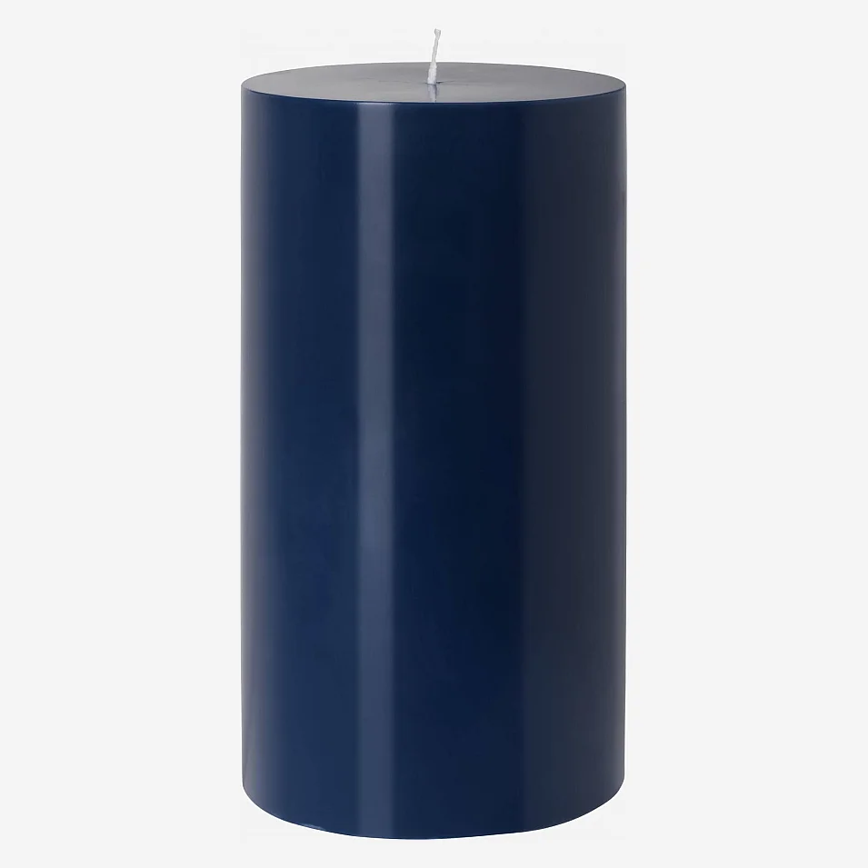 Stumpenkerze - 10,5 x 20 cm - Blau (6-er-Set) - 2