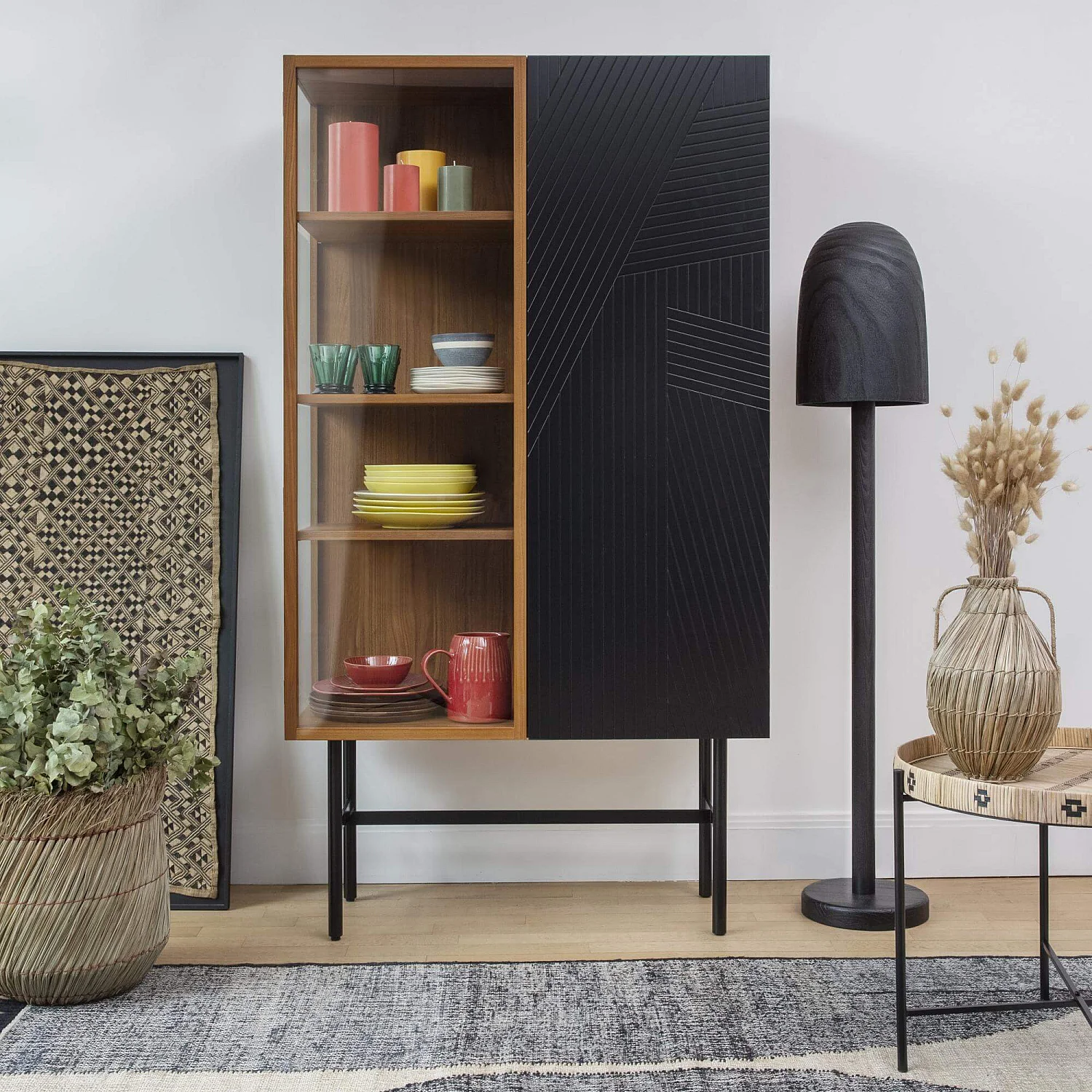 Bougie cylindrique - 7,5 x 10 cm - Kaki (Lot de 12) - 2