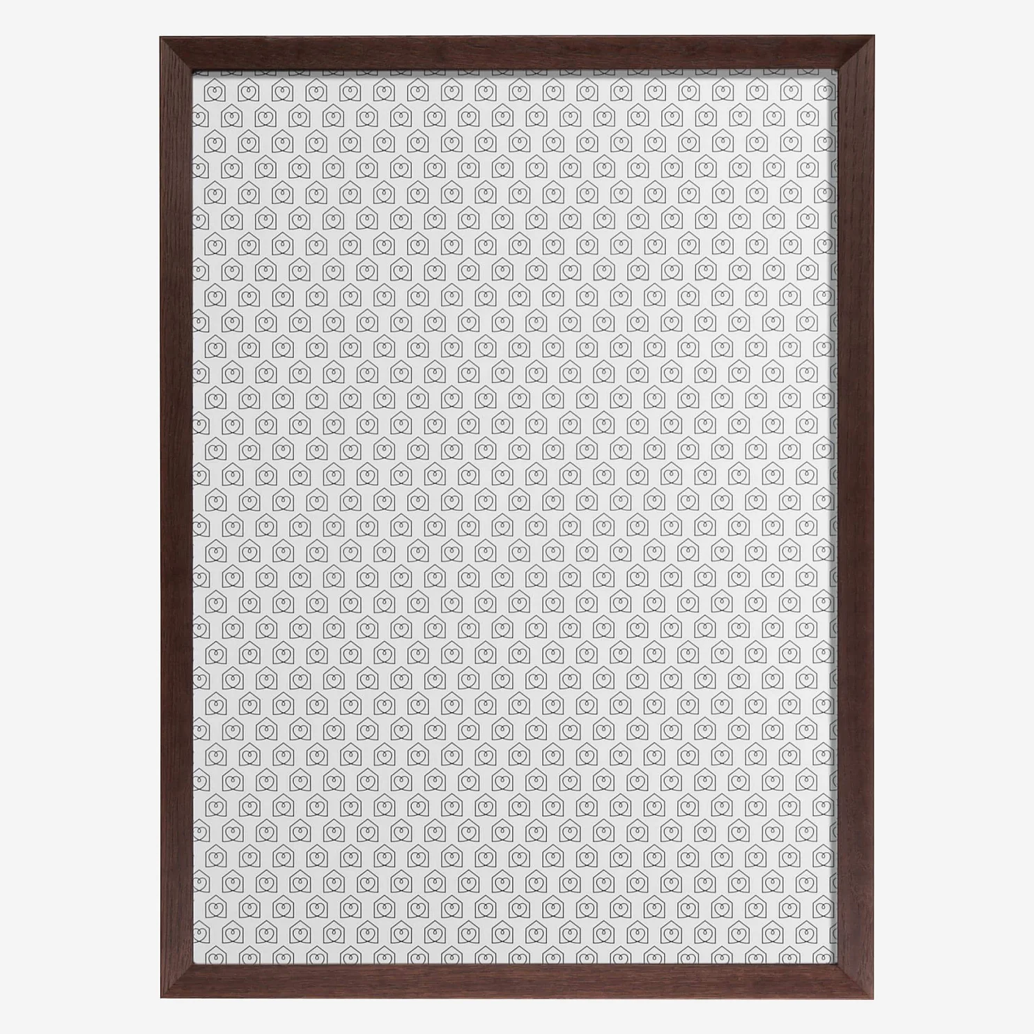 Cadre mural en bois - 50 x 70 cm - Wengué (Lot de 2) - 1