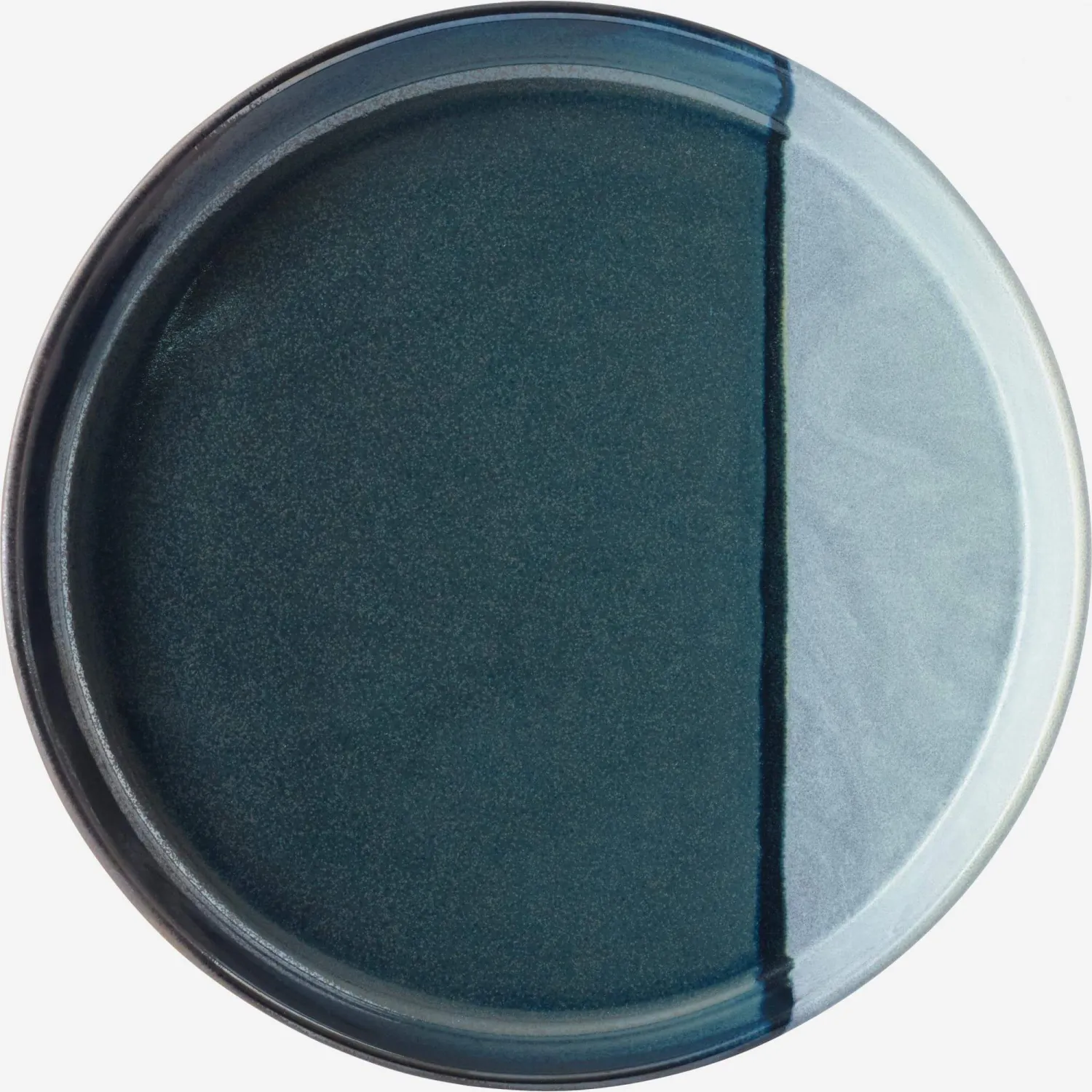 Assiette à dessert en grès - 20,5 cm - Vert (Lot de 6)