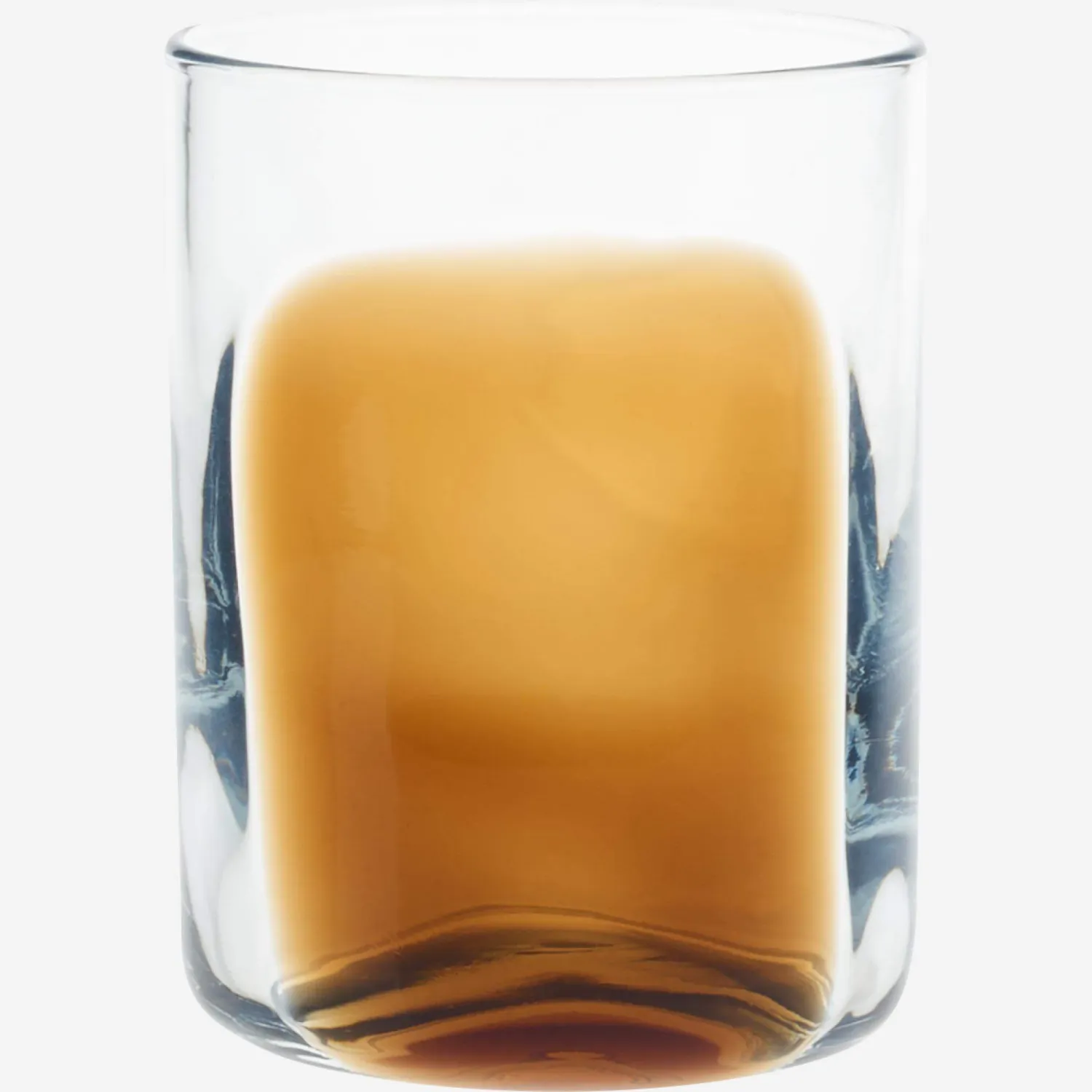 Gobelet en verre soufflé - 320 ml - Ambre (Lot de 4)