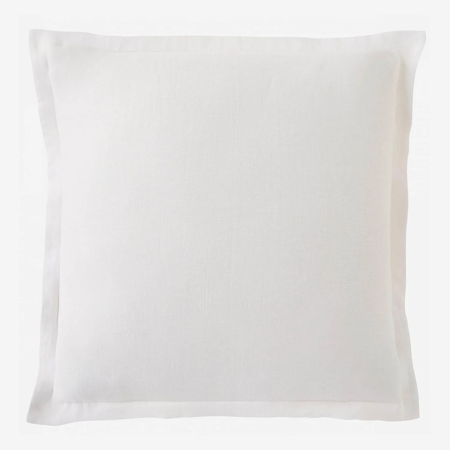 Federa per cuscino in lino - 65 x 65 cm - Bianco (Lote de 2) - 1