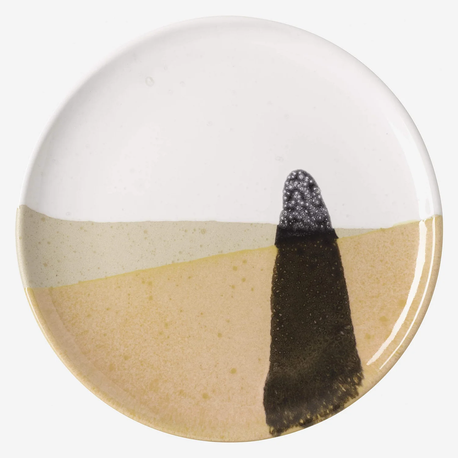 Dessertteller aus Sandstein - 22 cm - Bunt (6-er-Set) - 2