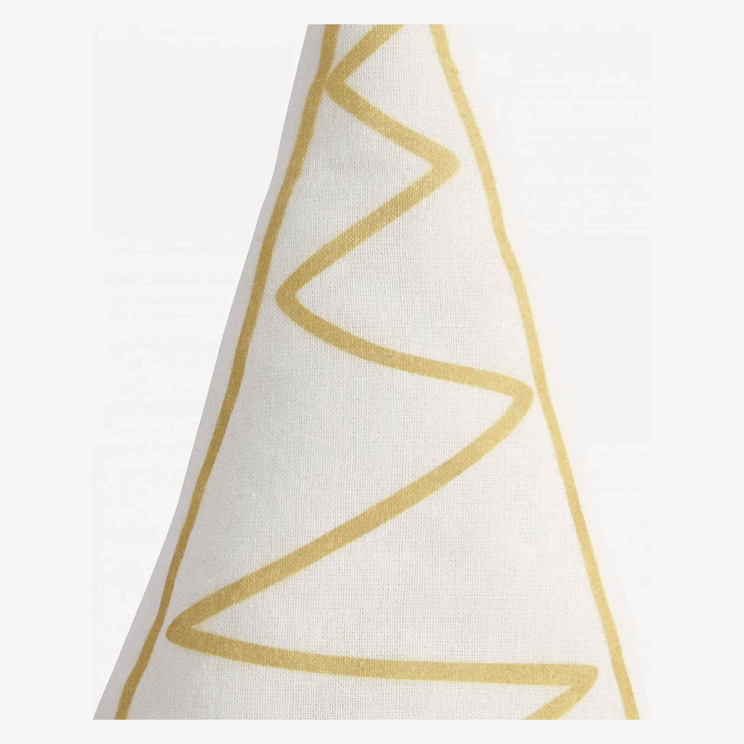 Décoration de Noël - Sapin en tissu - Jaune  (Lot de 4) - 2