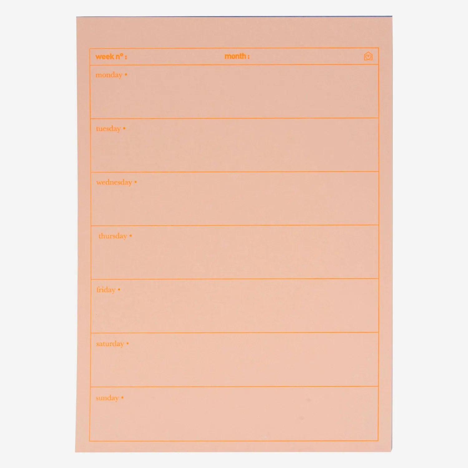 Agenda settimanale A5 - 52 pagine - Design di Floriane Jacques (Lote de 6) - 1